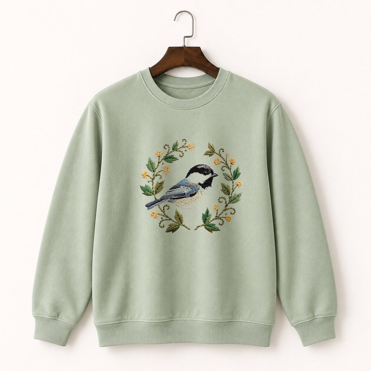 Black-Capped Chickadee Crewneck Sweatshirt 2