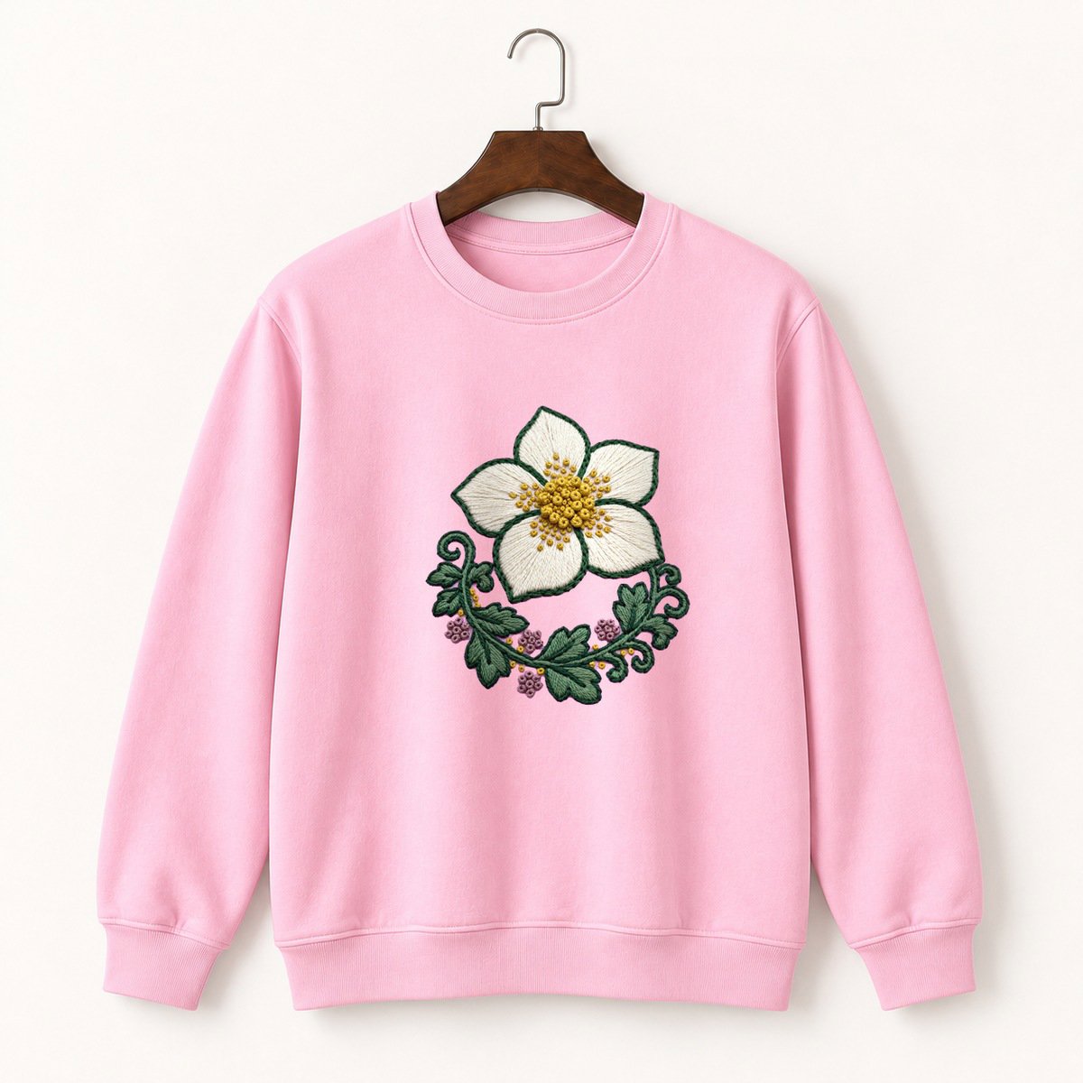 Hellebore Flower Crewneck Sweatshirt 4