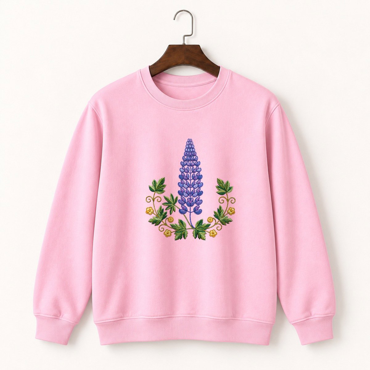 Lupine Flower Crewneck Sweatshirt 4