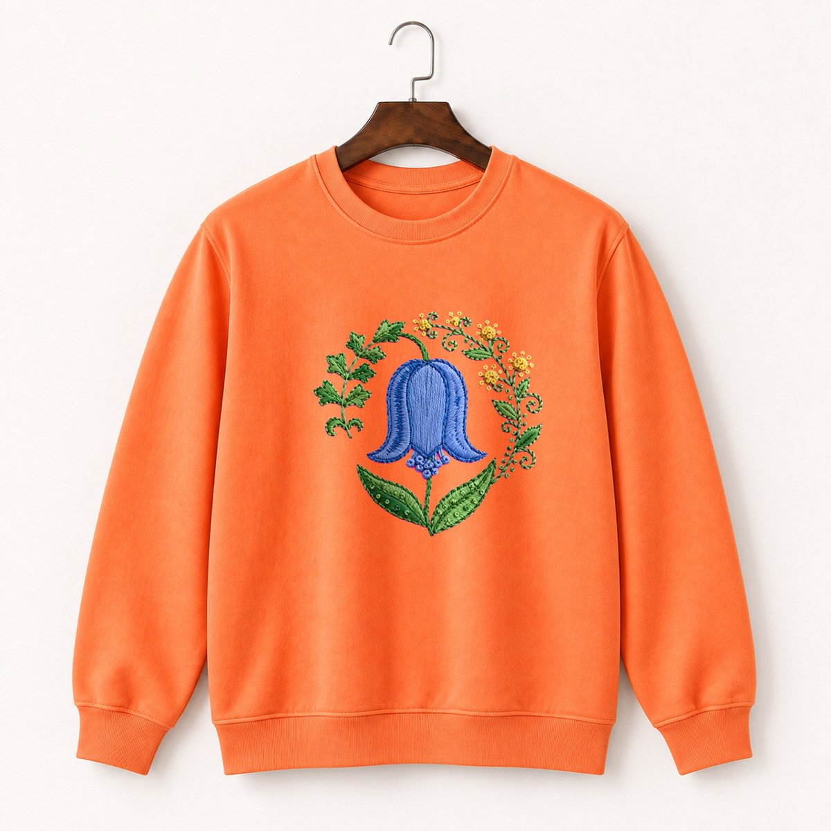 Bluebell Flower Crewneck Sweatshirt 3