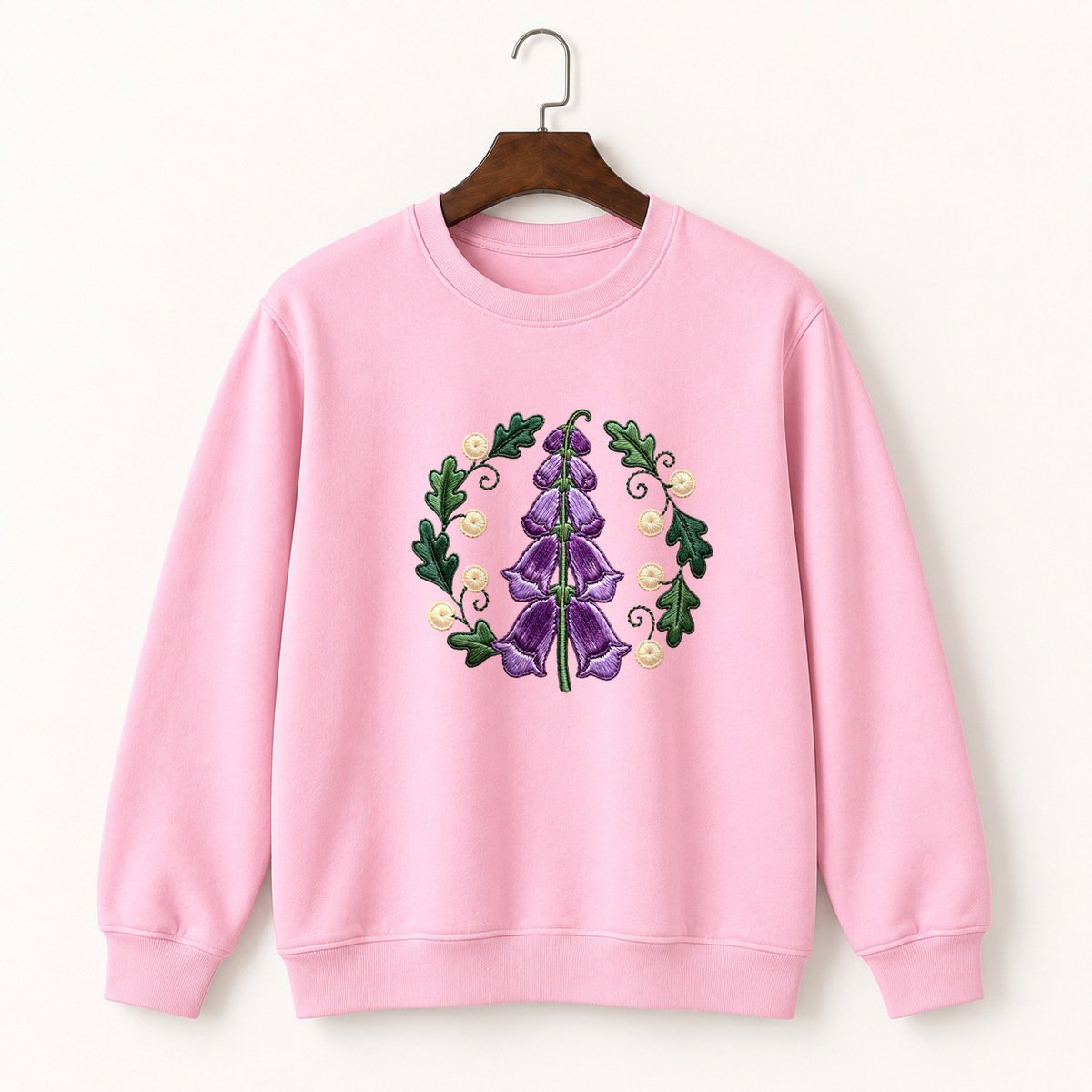 Foxglove Flower Crewneck Sweatshirt 4