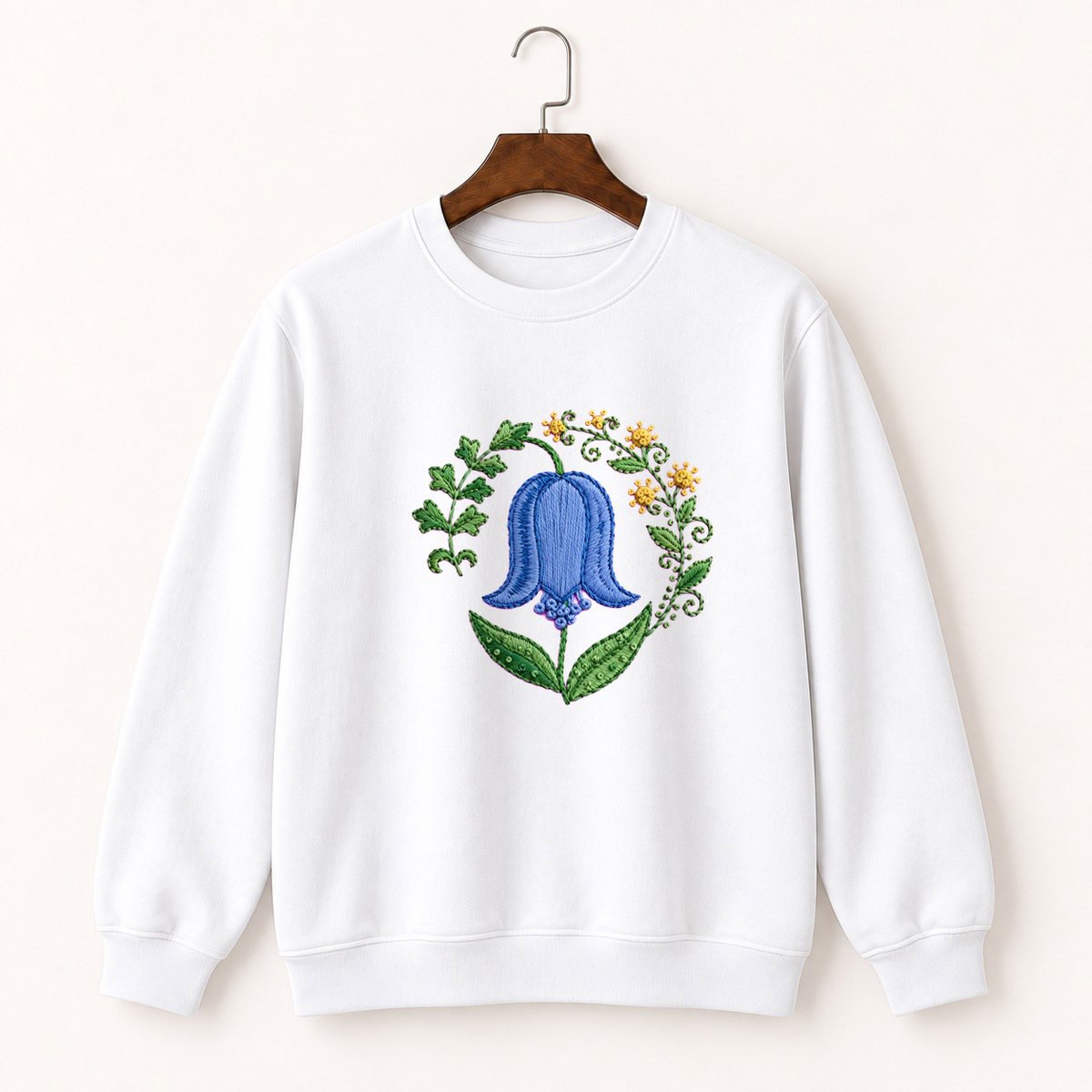 Bluebell Flower Crewneck Sweatshirt 5