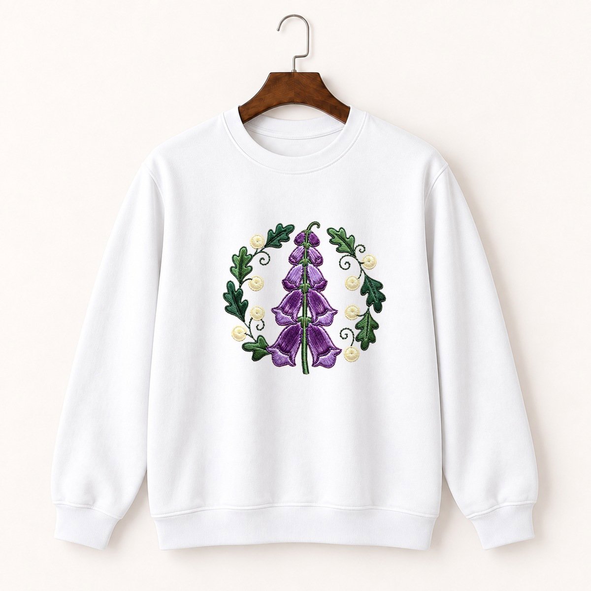 Foxglove Flower Crewneck Sweatshirt 5