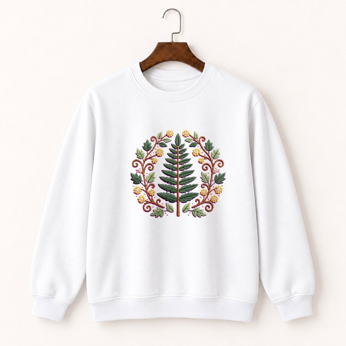 Fern Frond Crewneck Sweatshirt 5