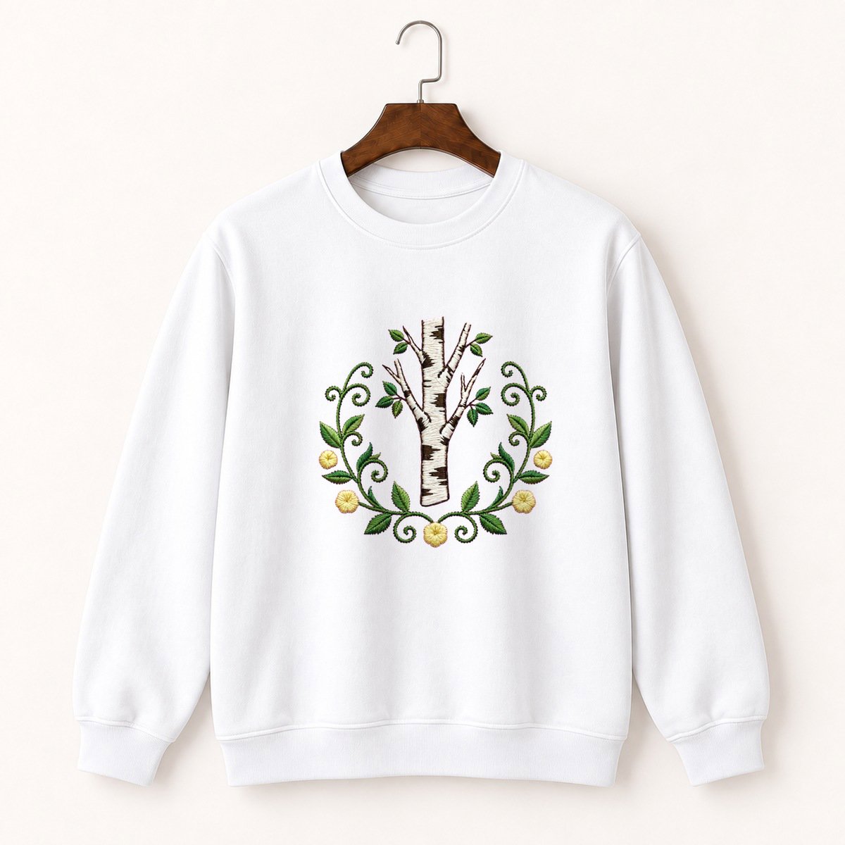 Birch Branch Crewneck Sweatshirt 5