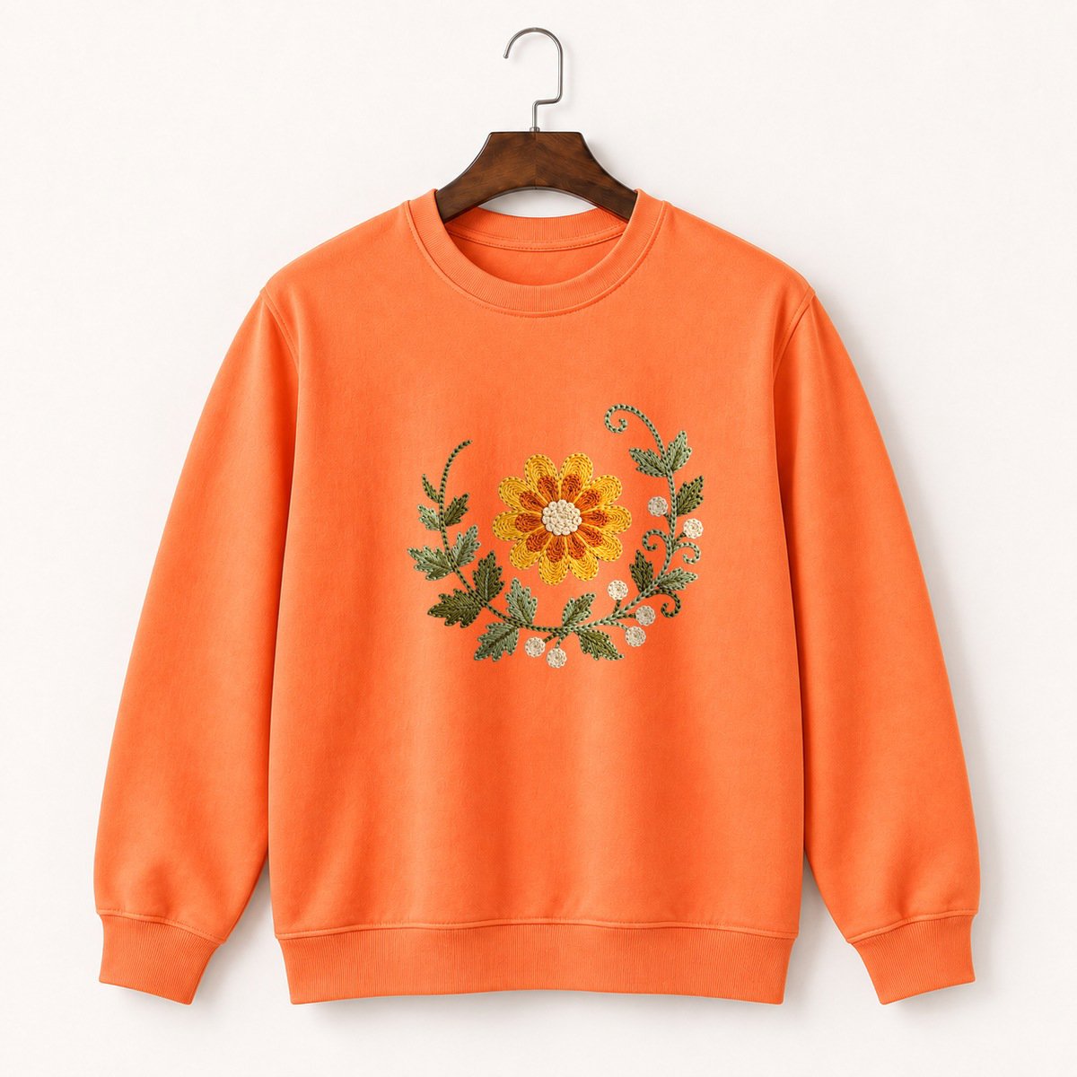 Calendula Flower Crewneck Sweatshirt 3