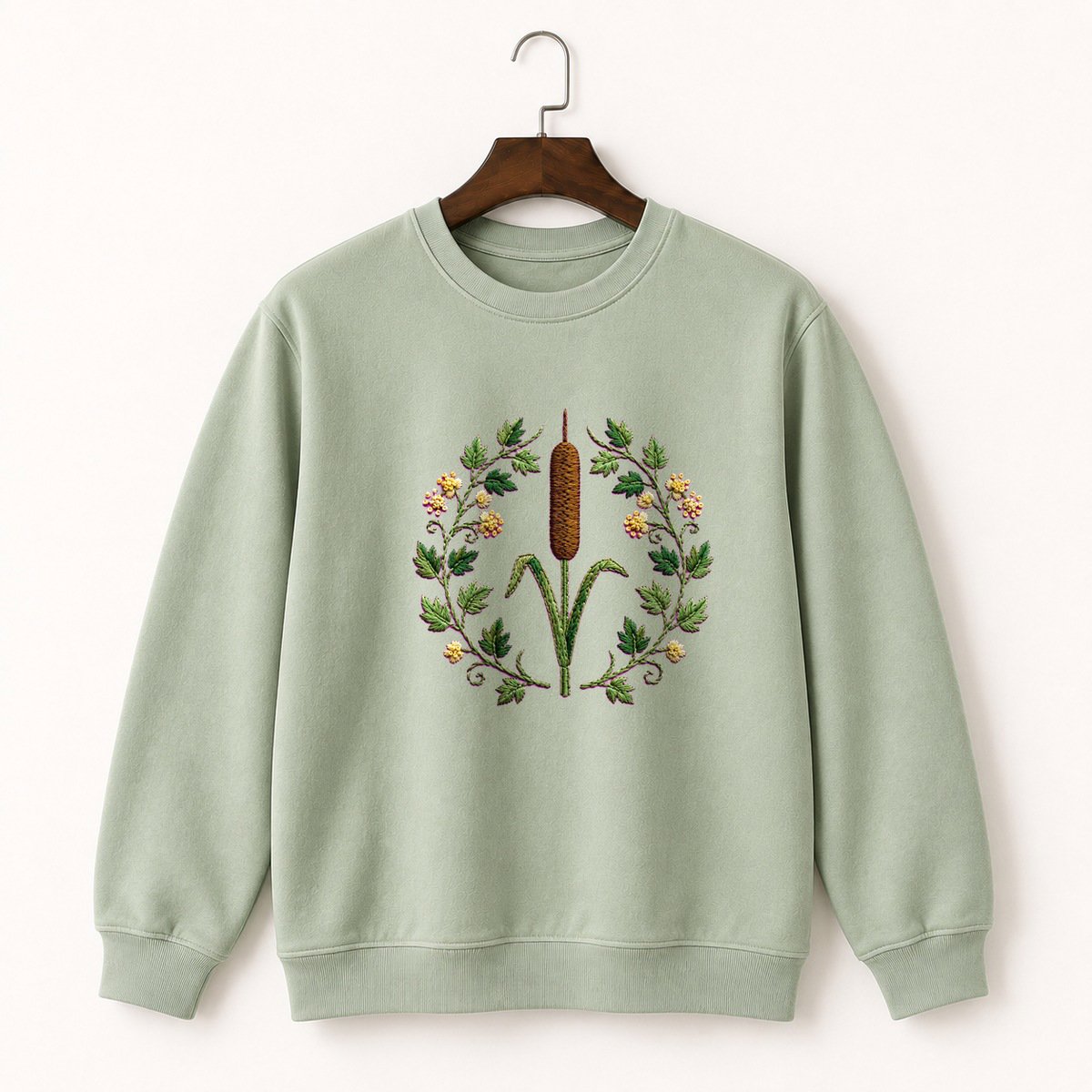 Cattail Plant Crewneck Sweatshirt 2