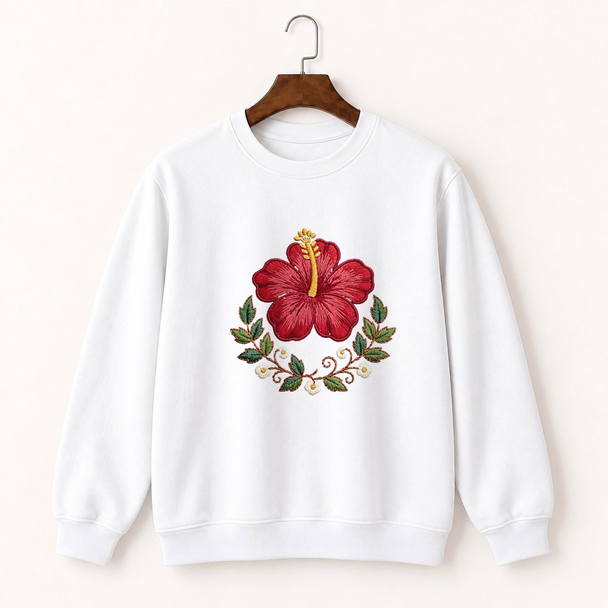 Hibiscus Flower Crewneck Sweatshirt 5