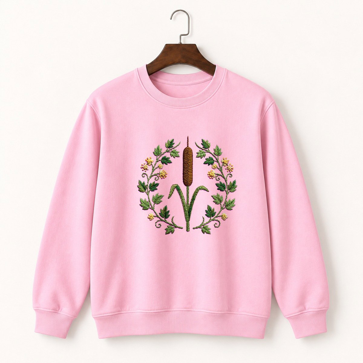 Cattail Plant Crewneck Sweatshirt 4