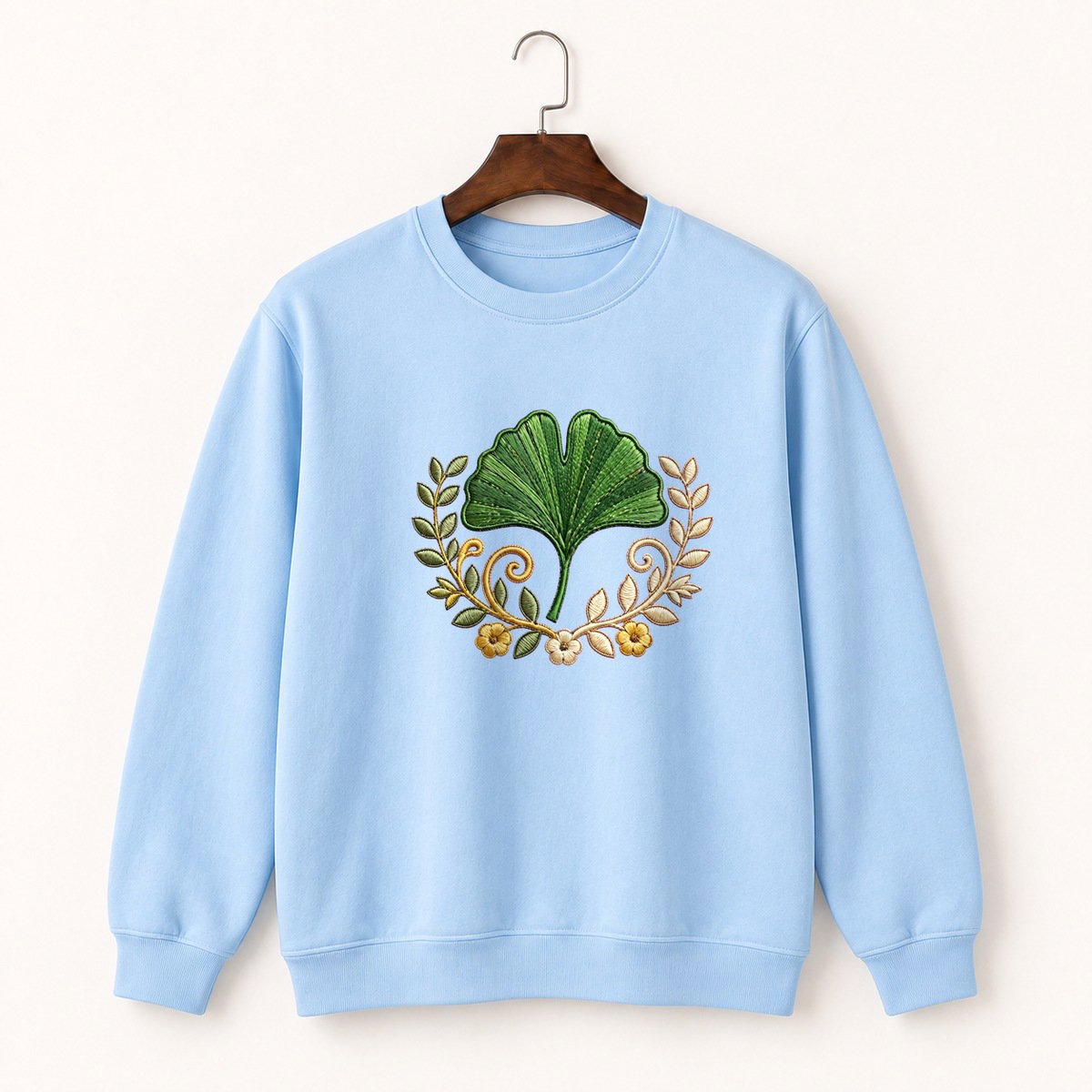 Ginkgo Leaf Crewneck Sweatshirt 1