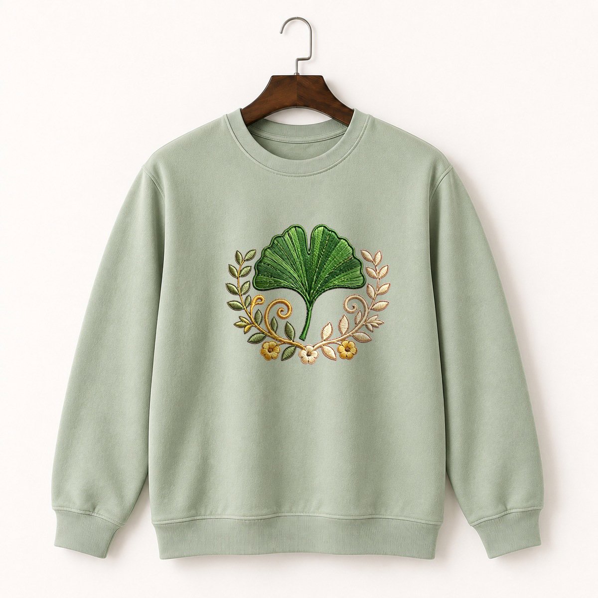Ginkgo Leaf Crewneck Sweatshirt 2