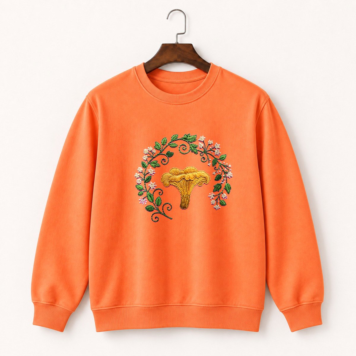 Chanterelle Mushroom Crewneck Sweatshirt 3