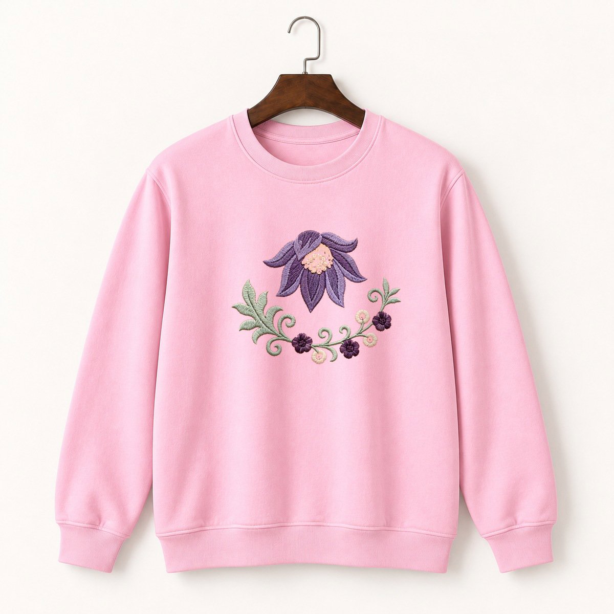 Pasque Flower Crewneck Sweatshirt 4