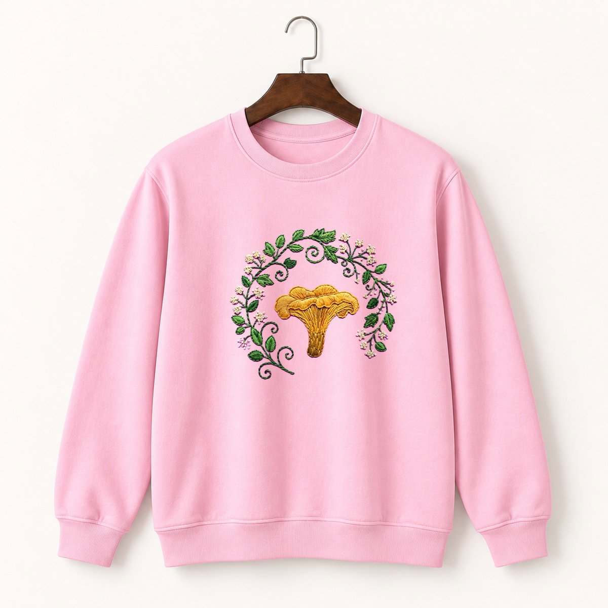 Chanterelle Mushroom Crewneck Sweatshirt 4