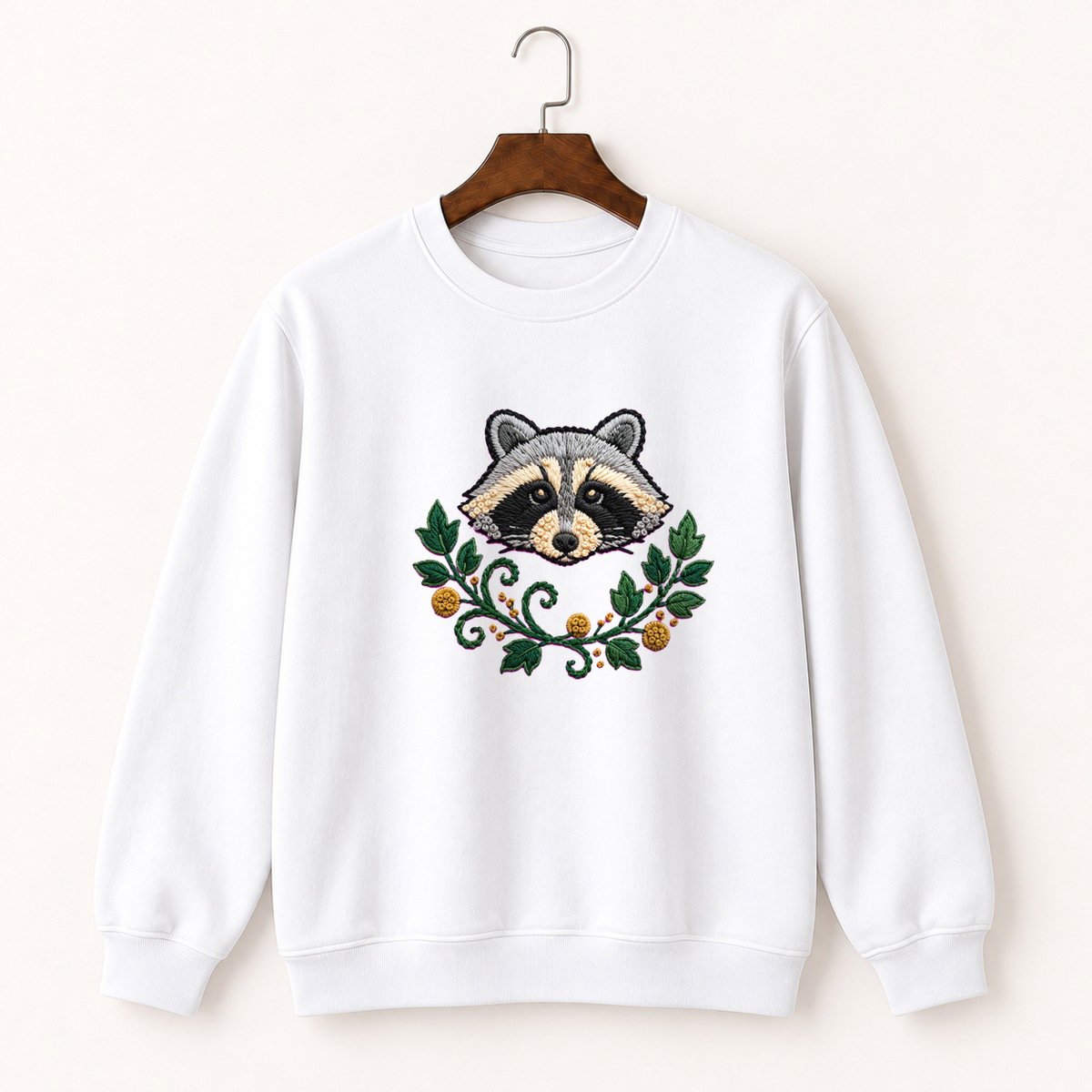 Raccoon Crewneck Sweatshirt 5