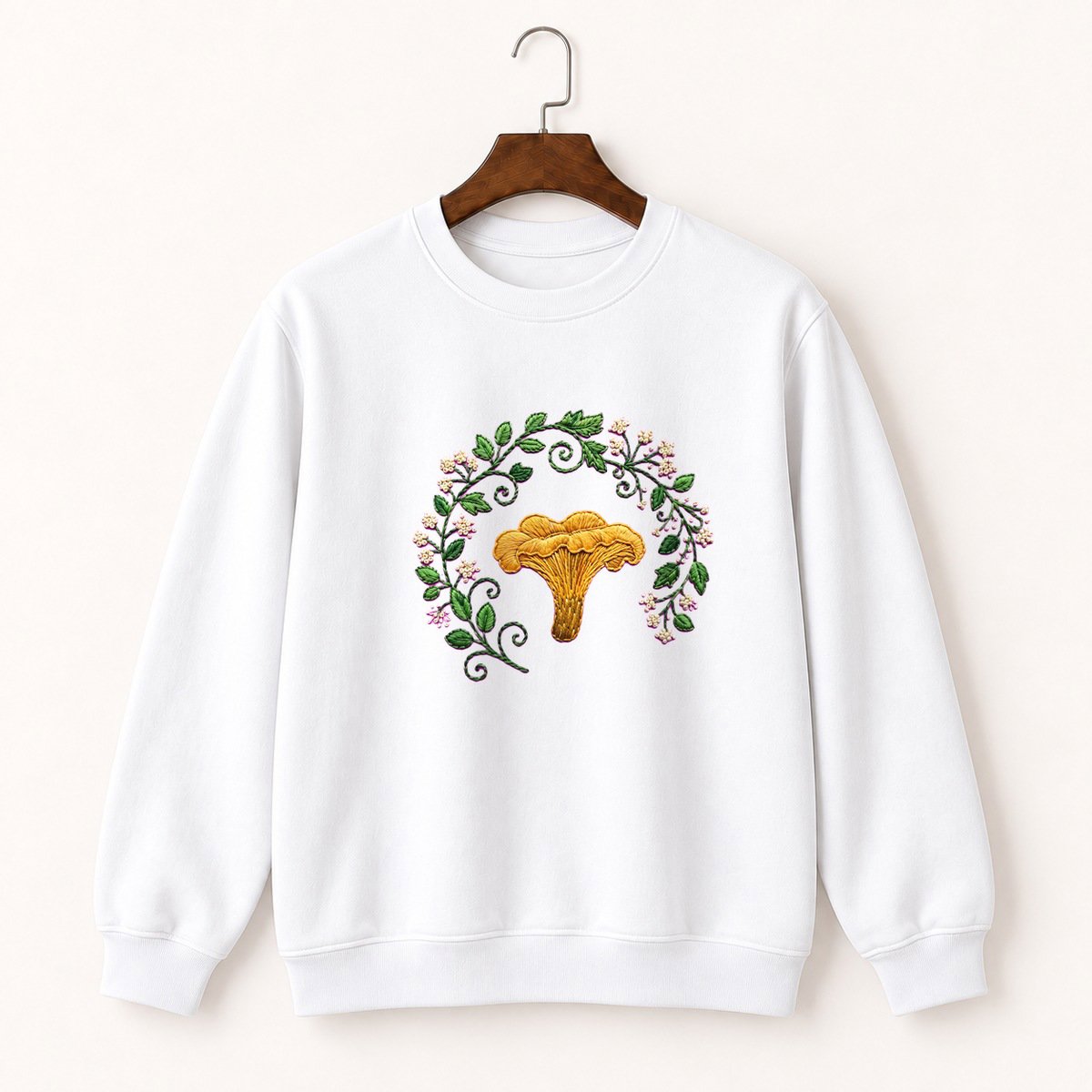 Chanterelle Mushroom Crewneck Sweatshirt 5