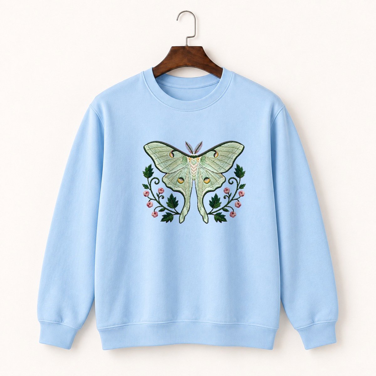 Luna Moth Crewneck Sweatshirt 1