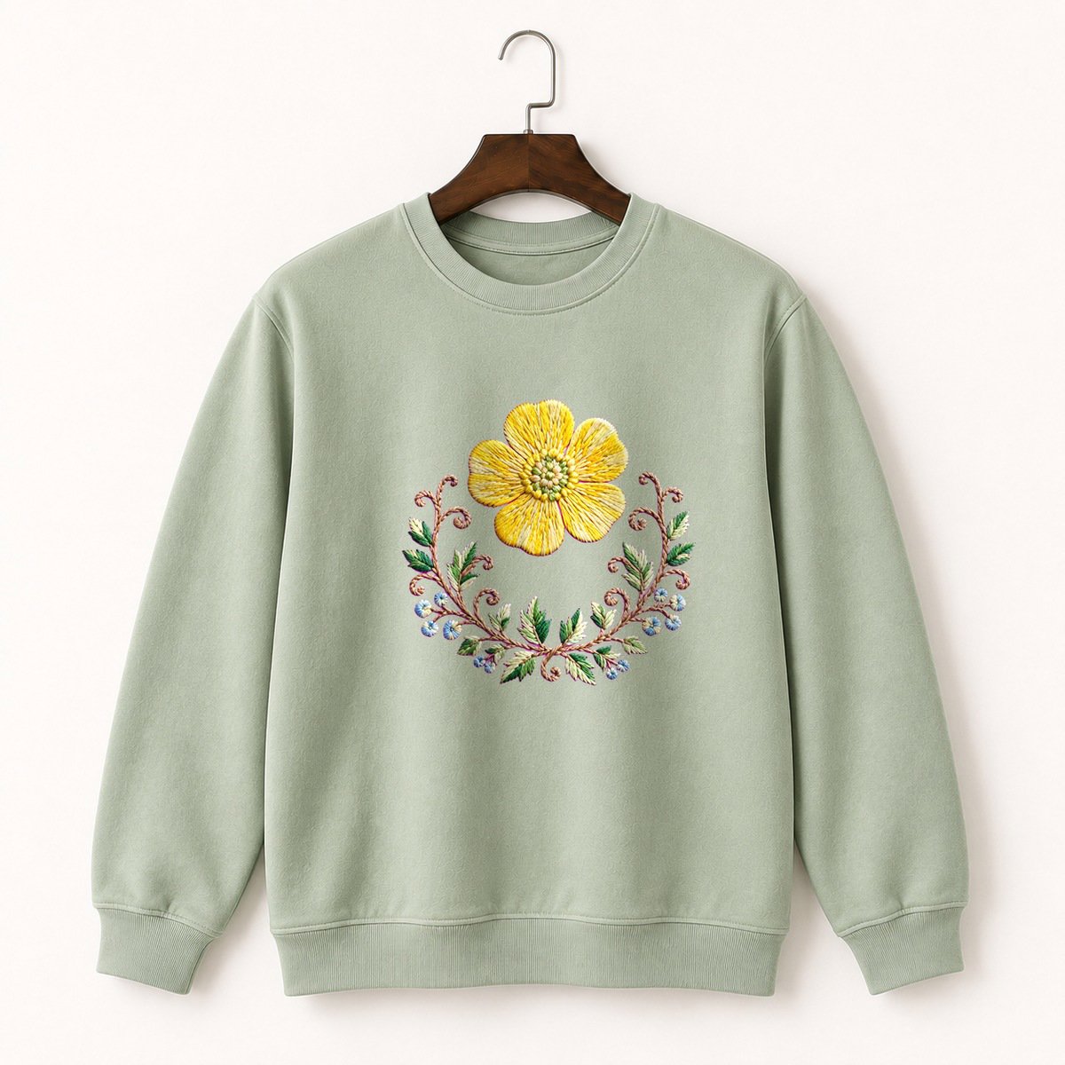 Buttercup Flower Crewneck Sweatshirt 2