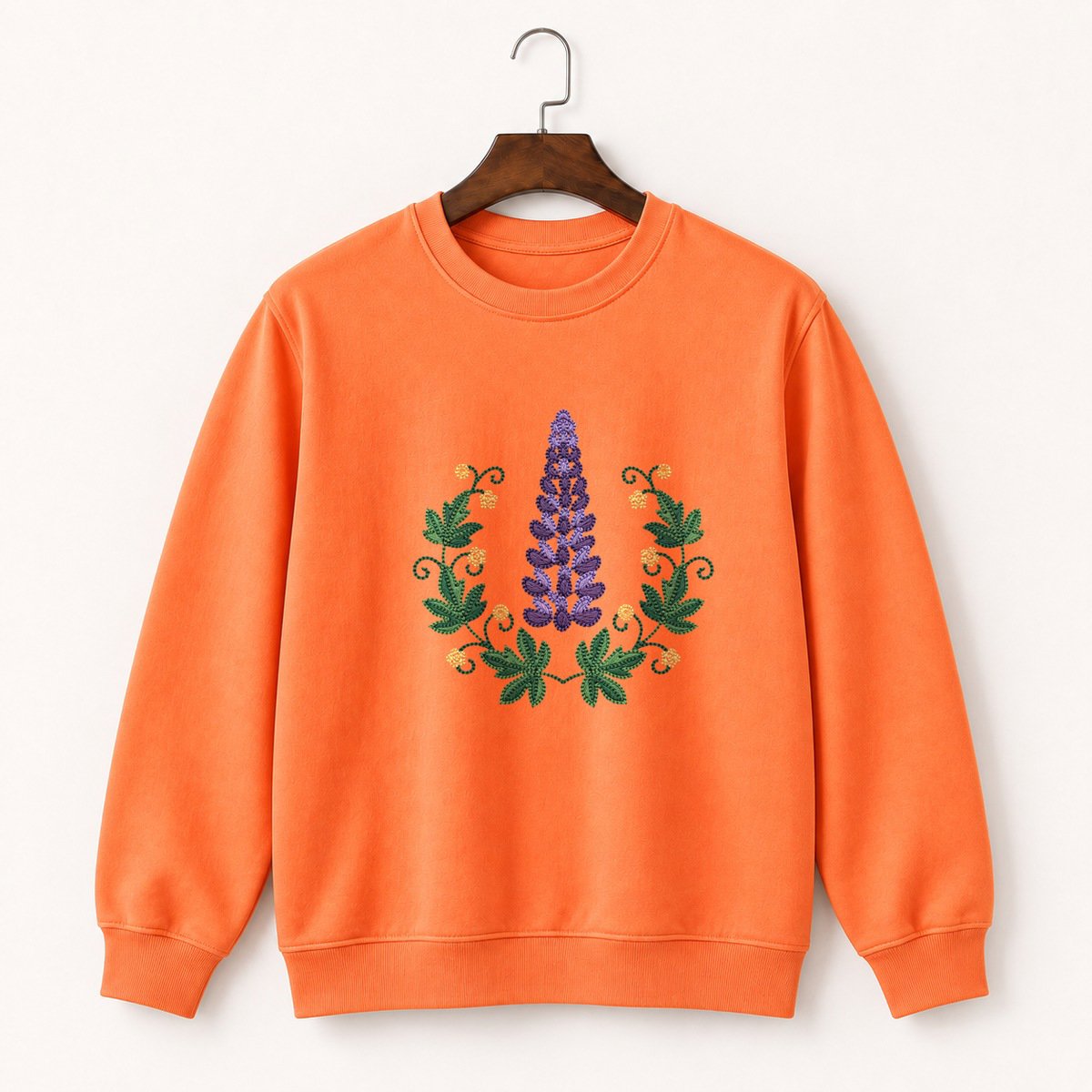 Lupine Flower Crewneck Sweatshirt 3