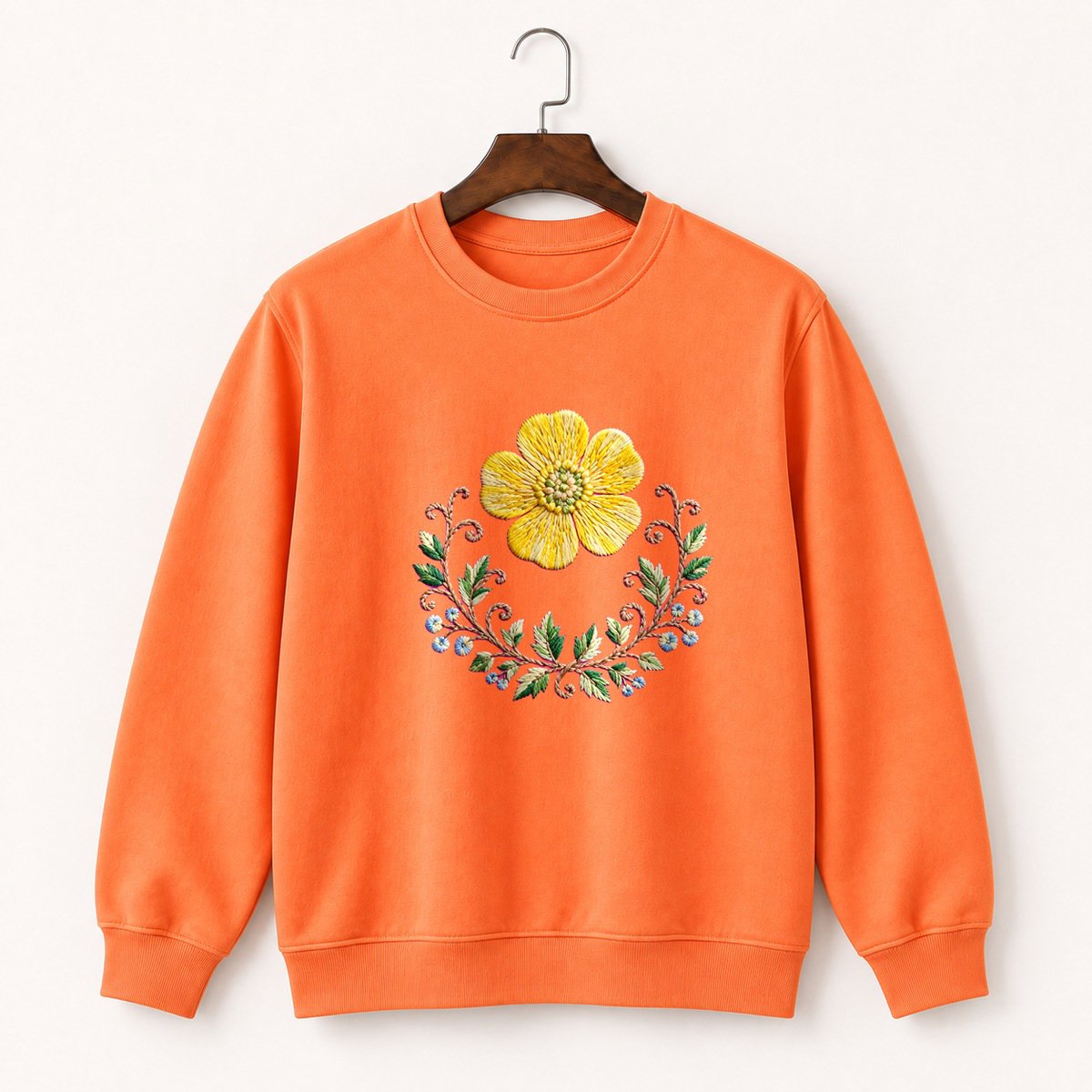 Buttercup Flower Crewneck Sweatshirt 3