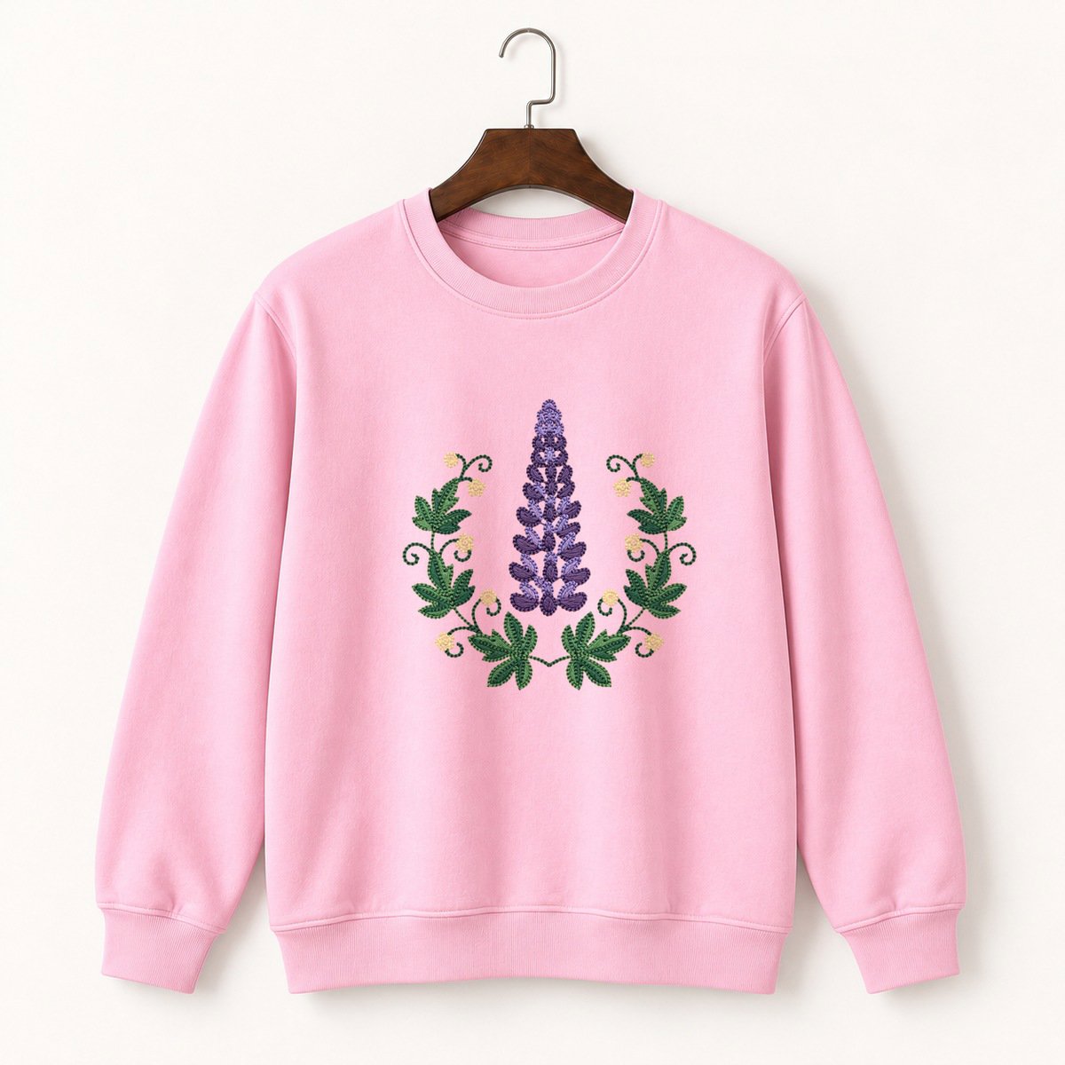 Lupine Flower Crewneck Sweatshirt 4