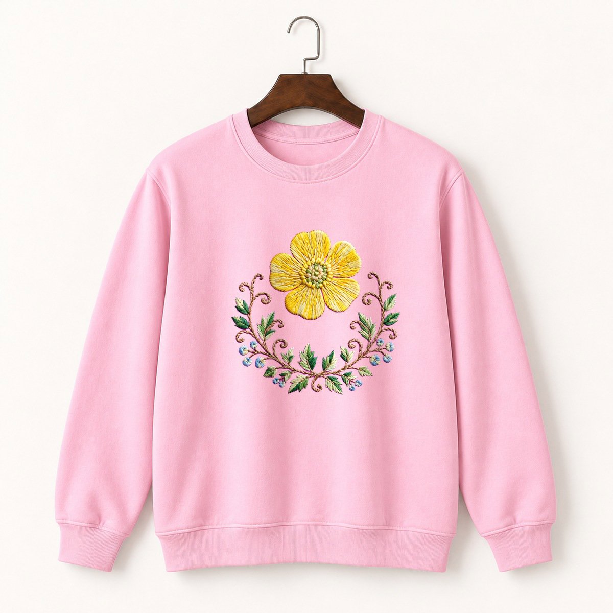 Buttercup Flower Crewneck Sweatshirt 4