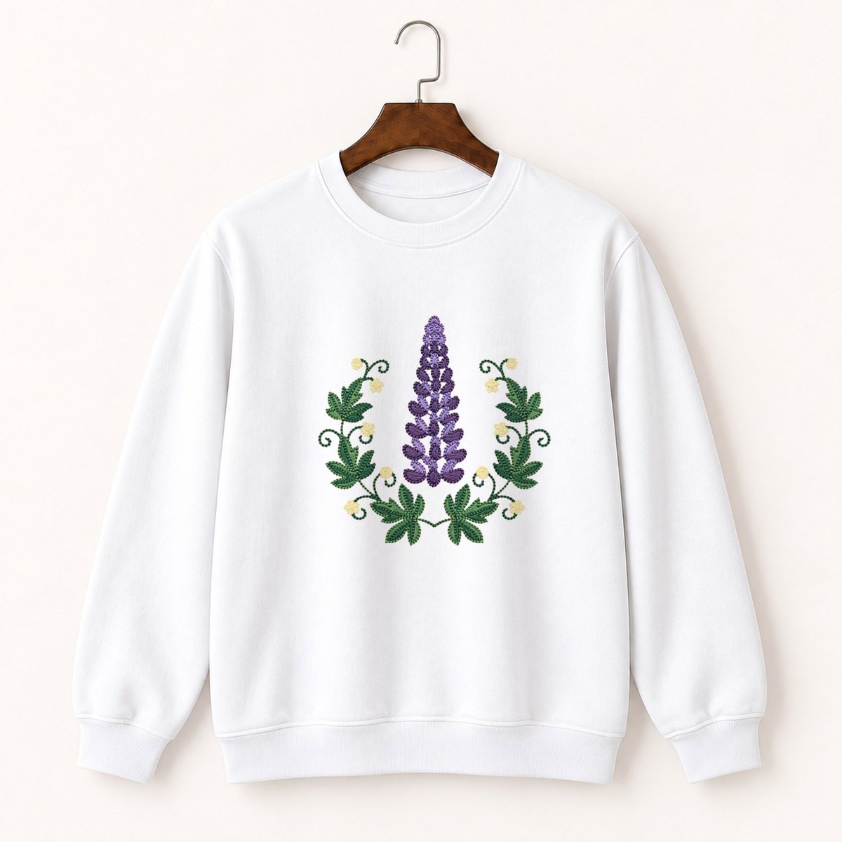 Lupine Flower Crewneck Sweatshirt 5
