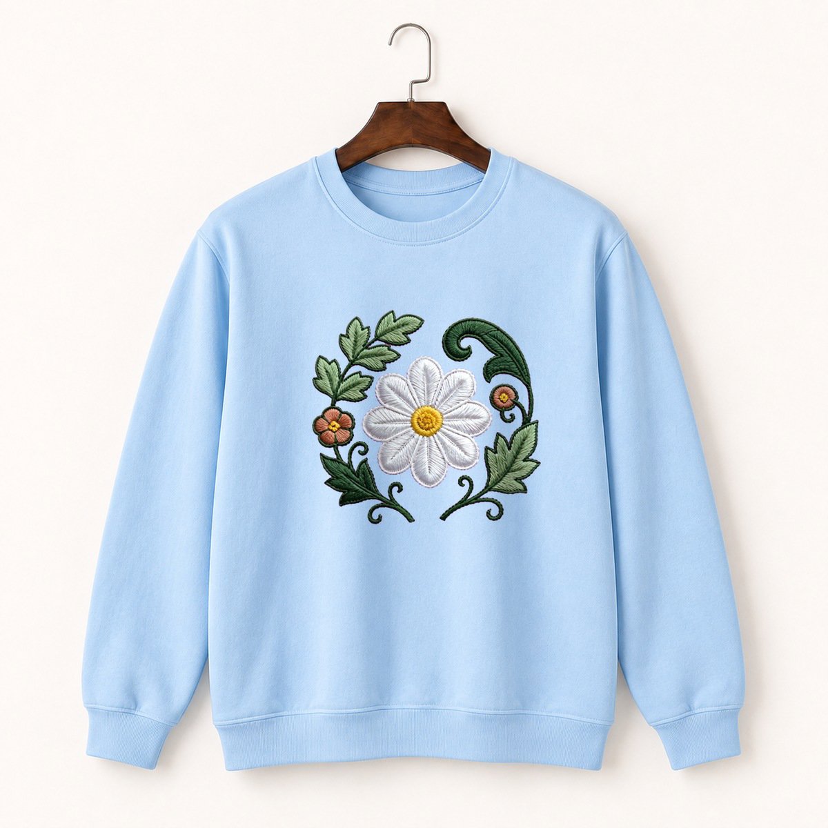 Bloodroot Flower Crewneck Sweatshirt 1