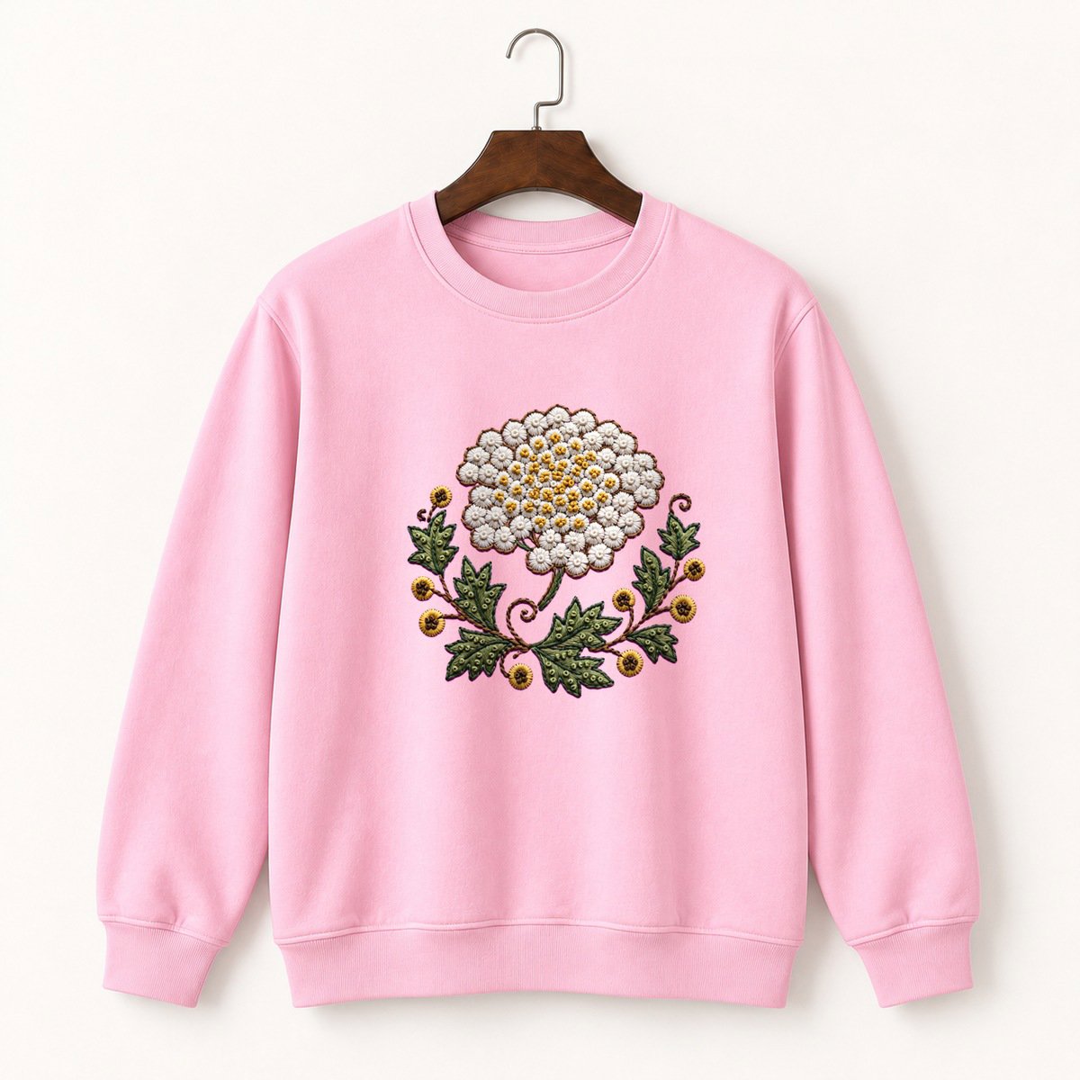 Yarrow Flower Crewneck Sweatshirt 4