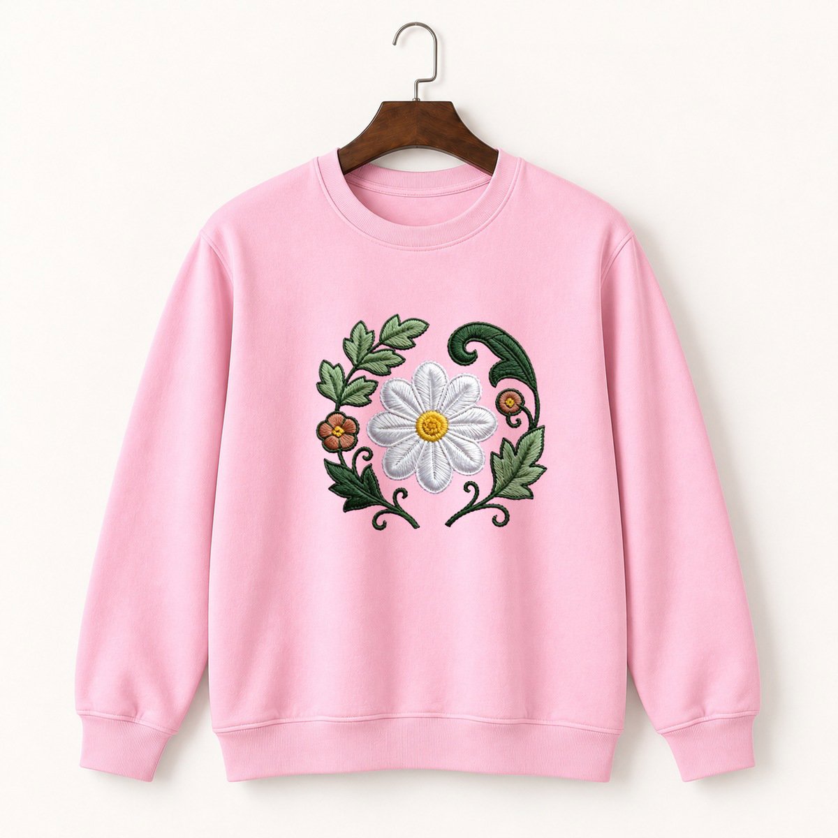 Bloodroot Flower Crewneck Sweatshirt 4