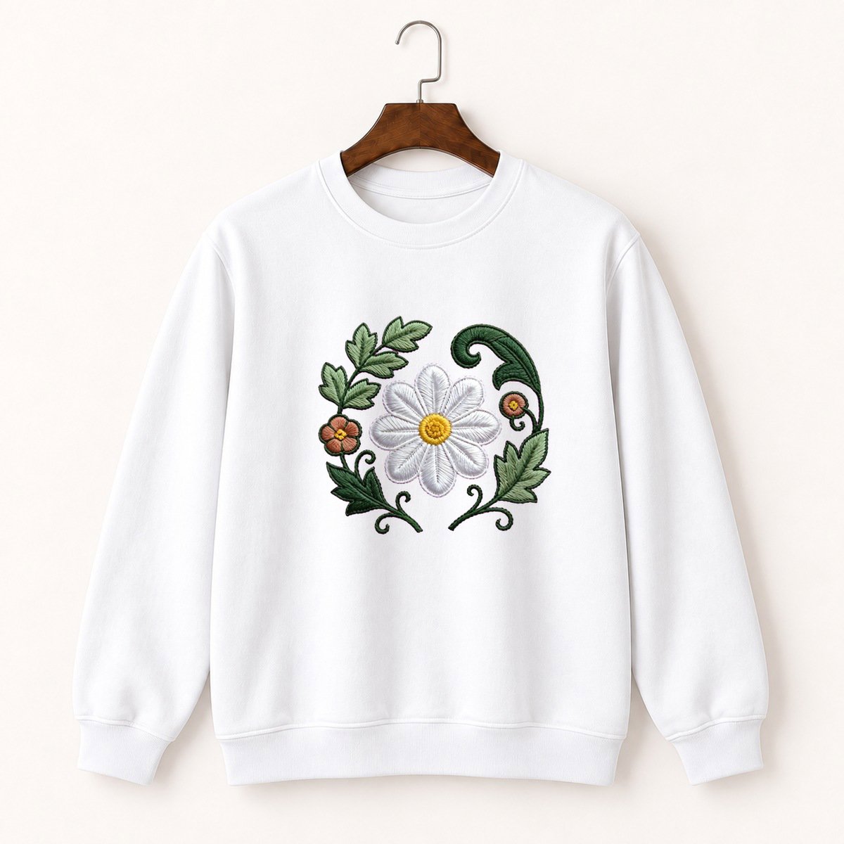 Bloodroot Flower Crewneck Sweatshirt 5