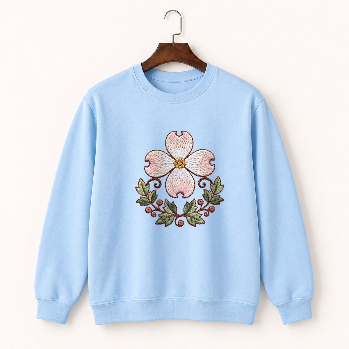 Dogwood Blossom Crewneck Sweatshirt 1