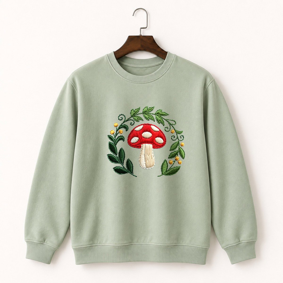 Fly Agaric Mushroom Crewneck Sweatshirt 2