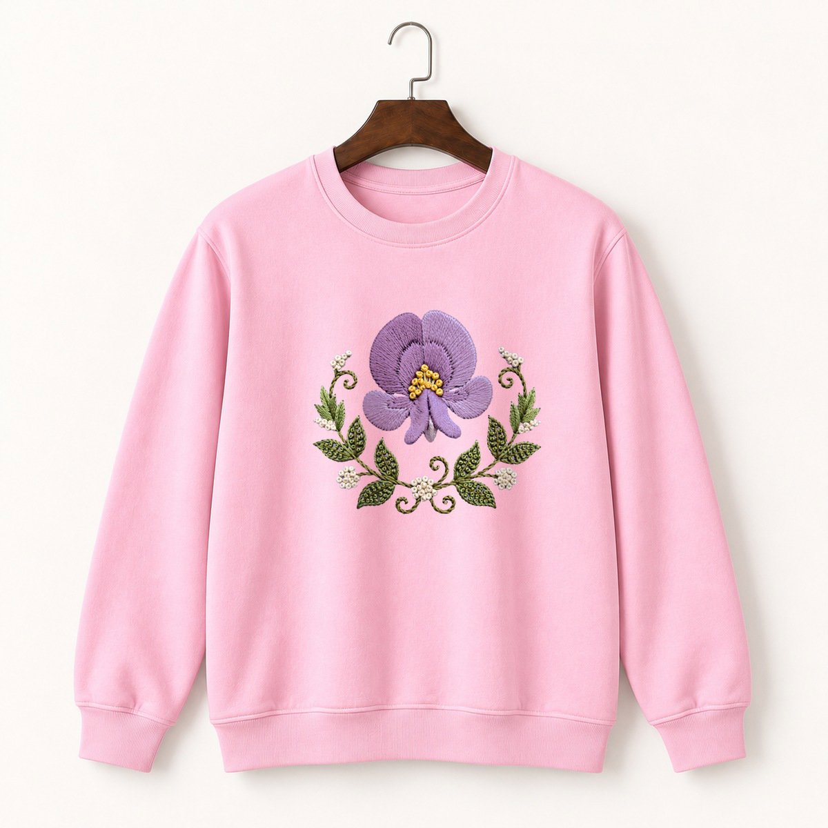 Sweet Pea Flower Crewneck Sweatshirt 4