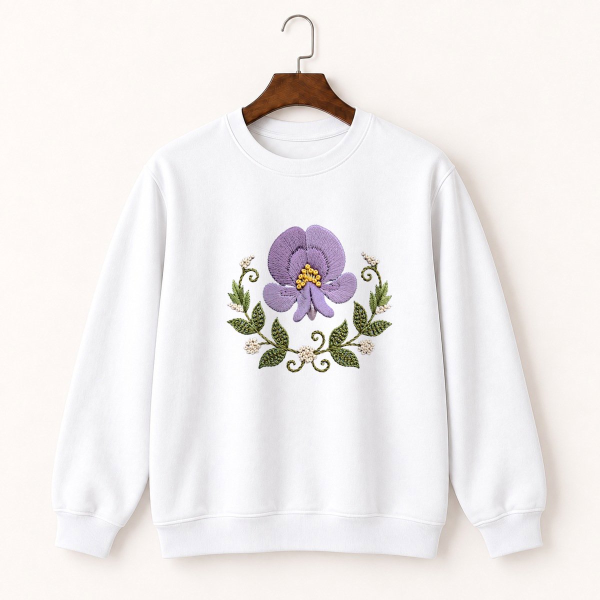 Sweet Pea Flower Crewneck Sweatshirt 5