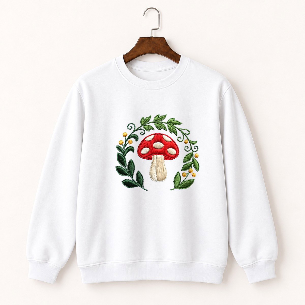 Fly Agaric Mushroom Crewneck Sweatshirt 5