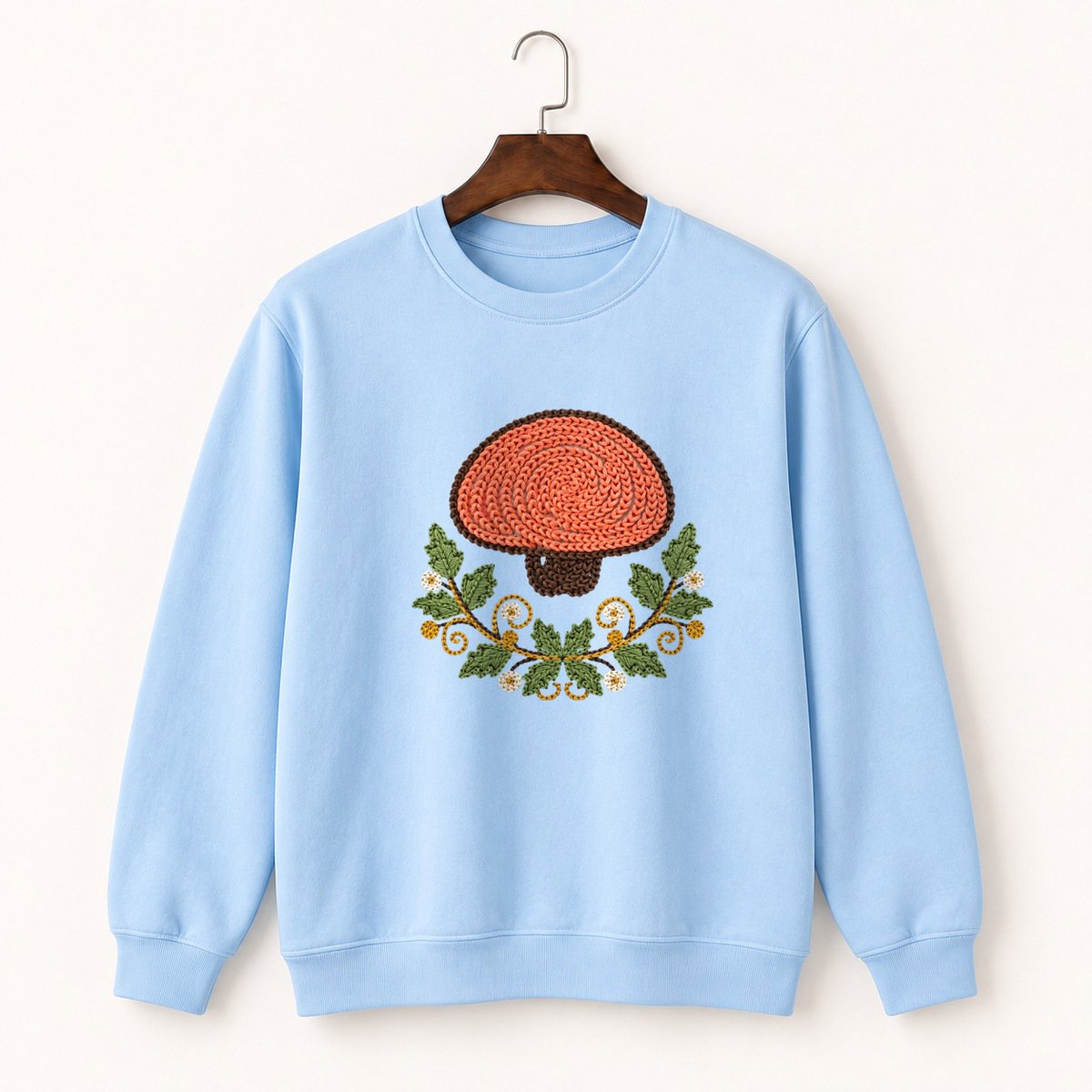 Coral Mushroom Crewneck Sweatshirt 1