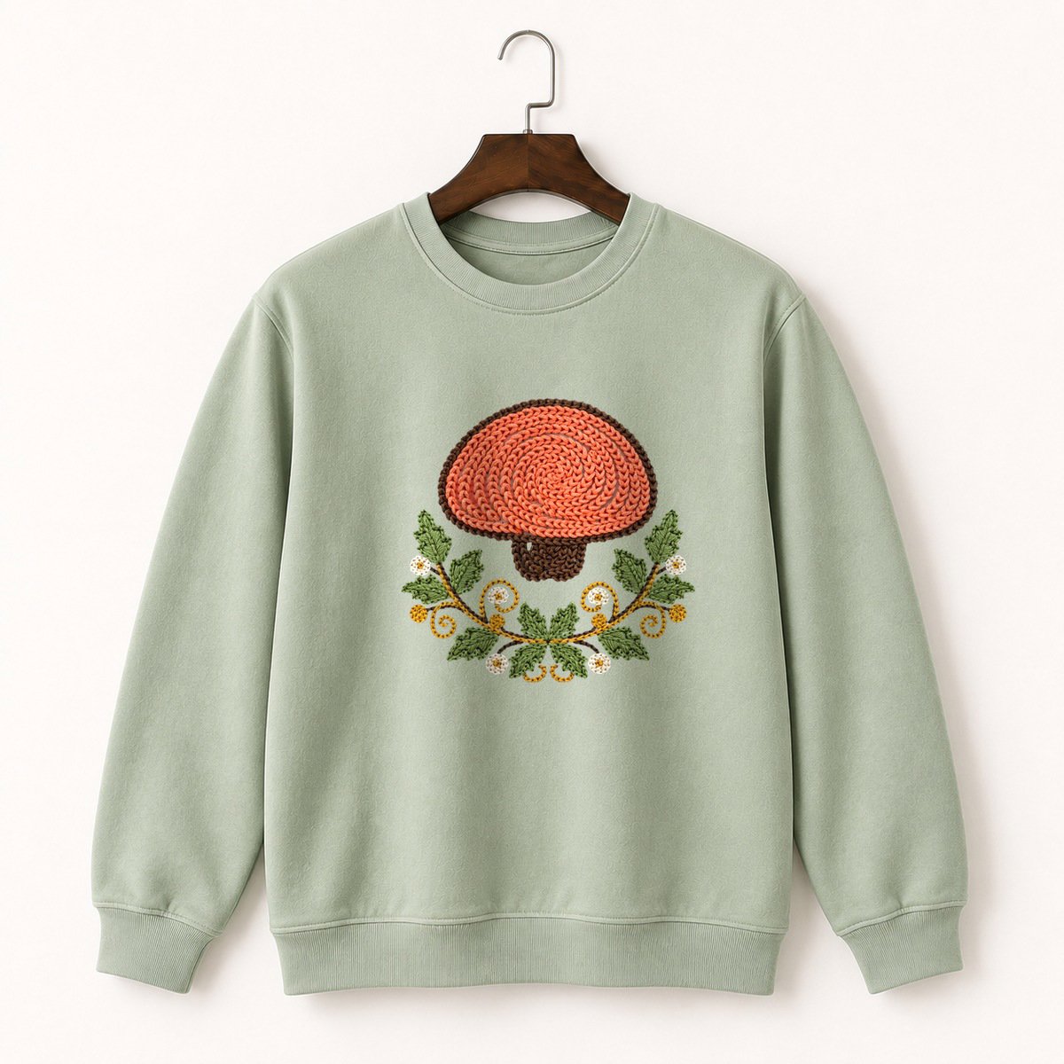 Coral Mushroom Crewneck Sweatshirt 2