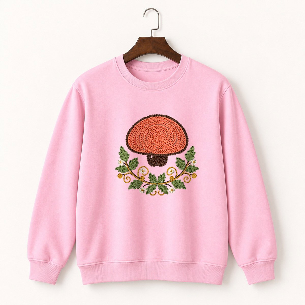Coral Mushroom Crewneck Sweatshirt 4