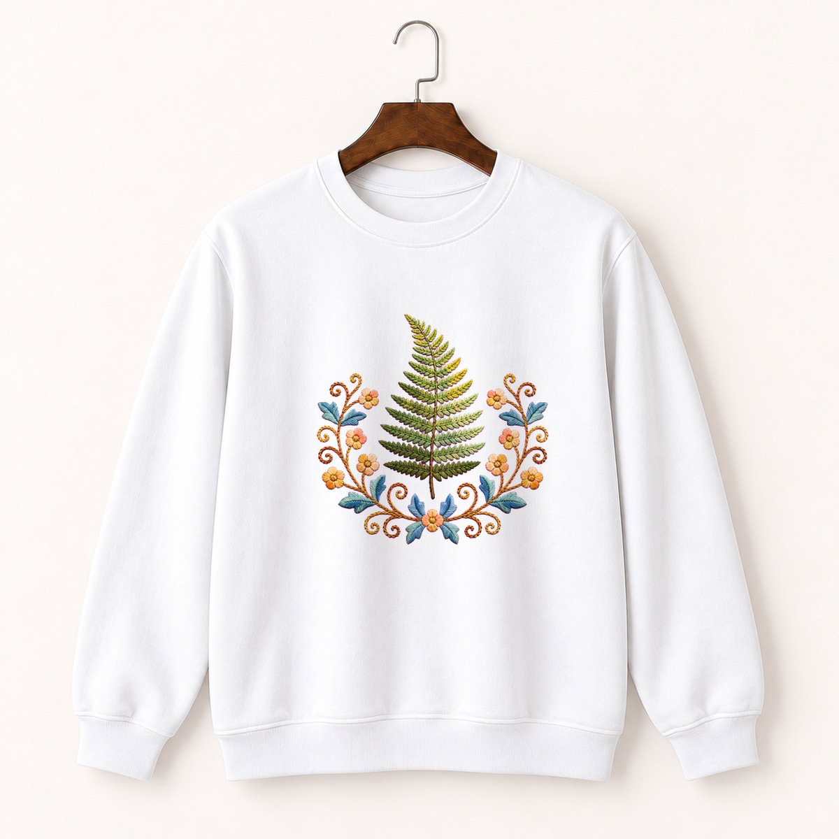 Fern Frond Crewneck Sweatshirt 5