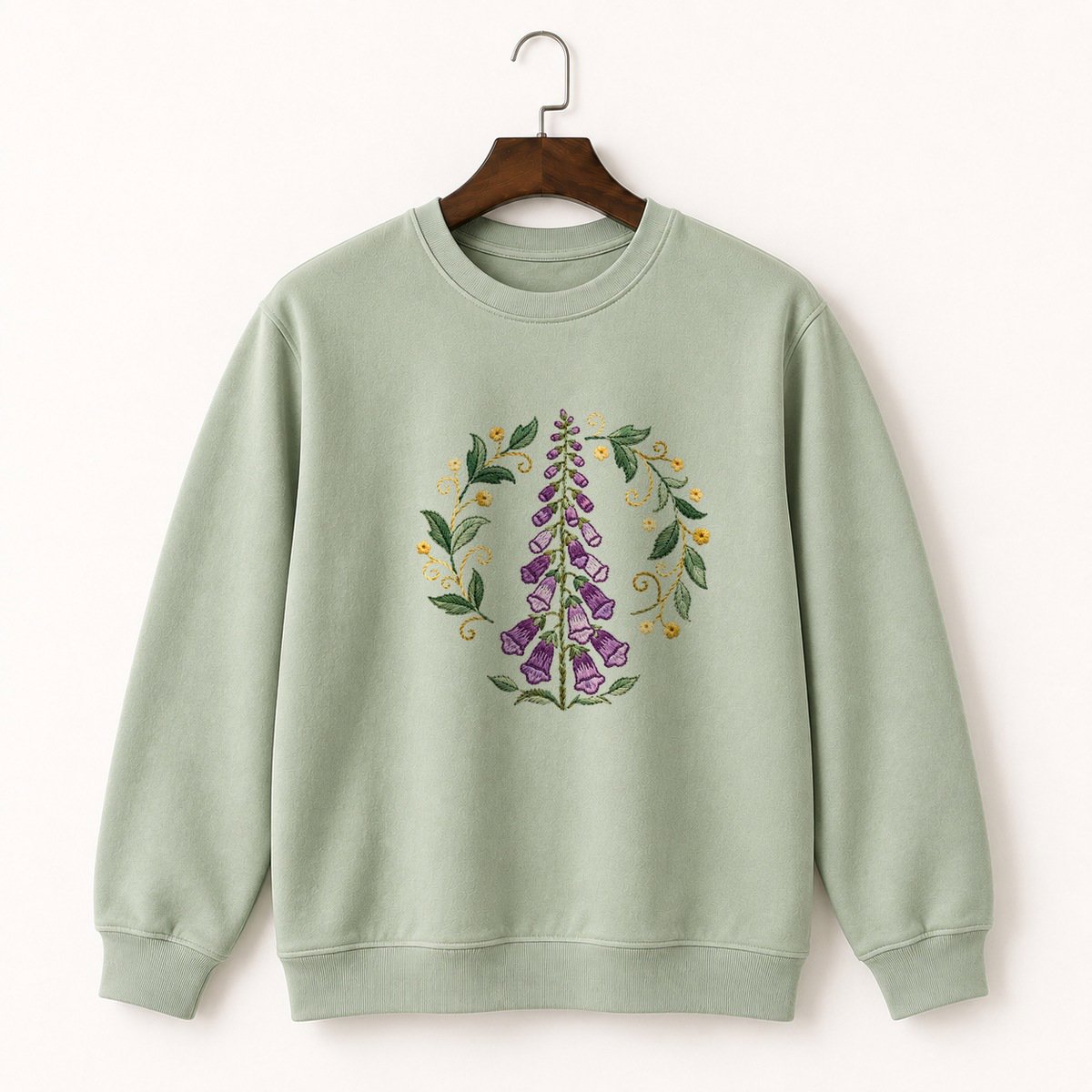 Foxglove Flower Crewneck Sweatshirt 2