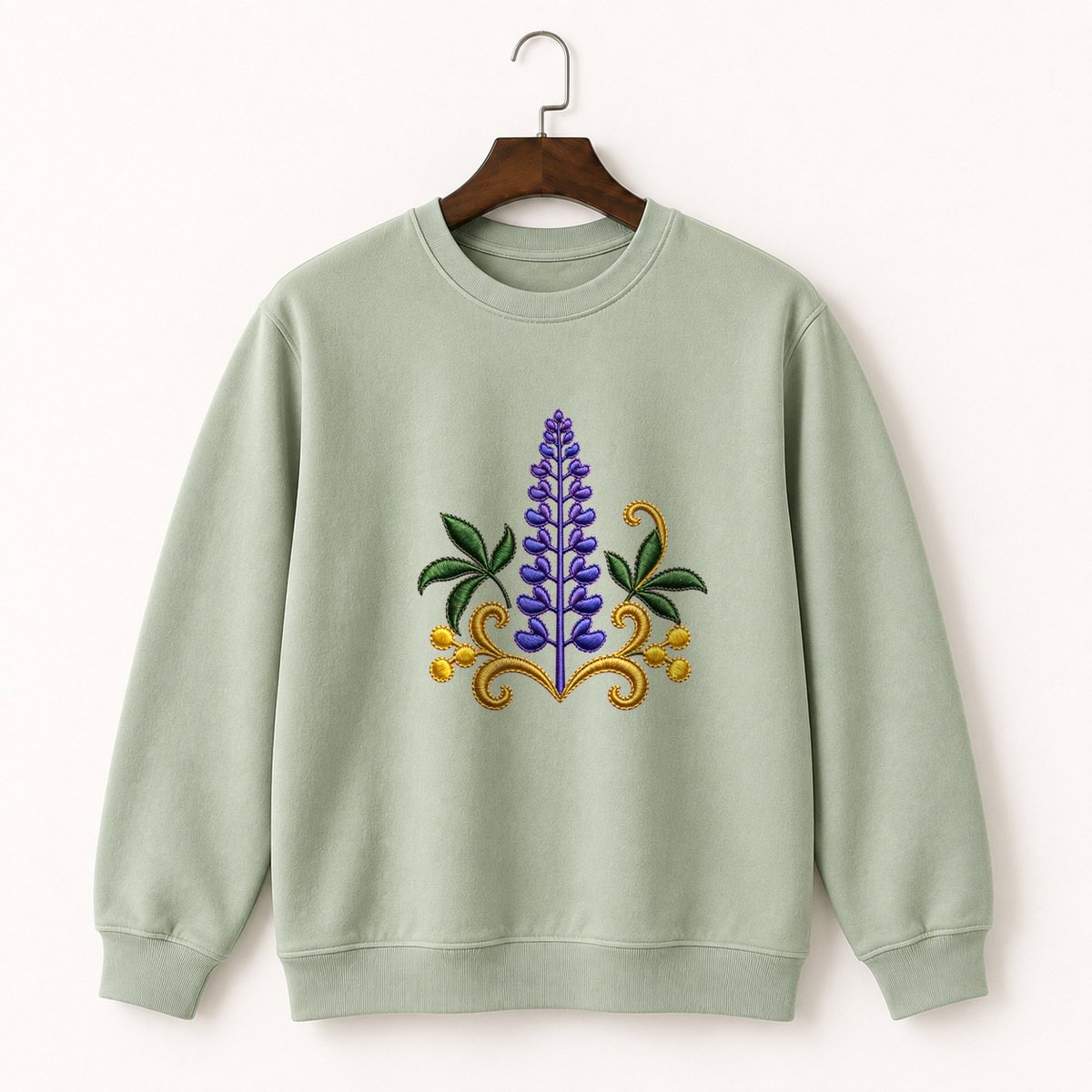 Lupine Wildflower Crewneck Sweatshirt 2