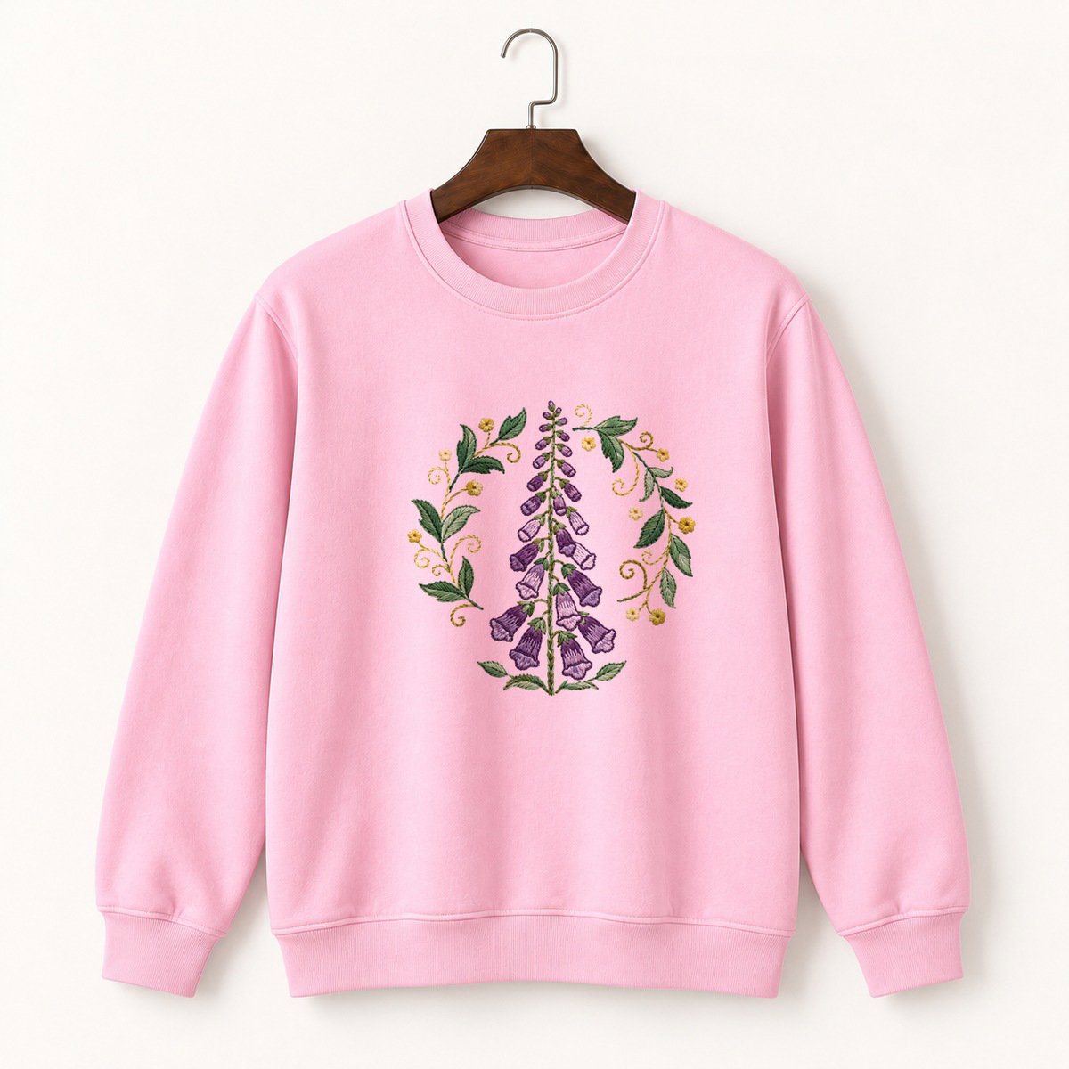 Foxglove Flower Crewneck Sweatshirt 4