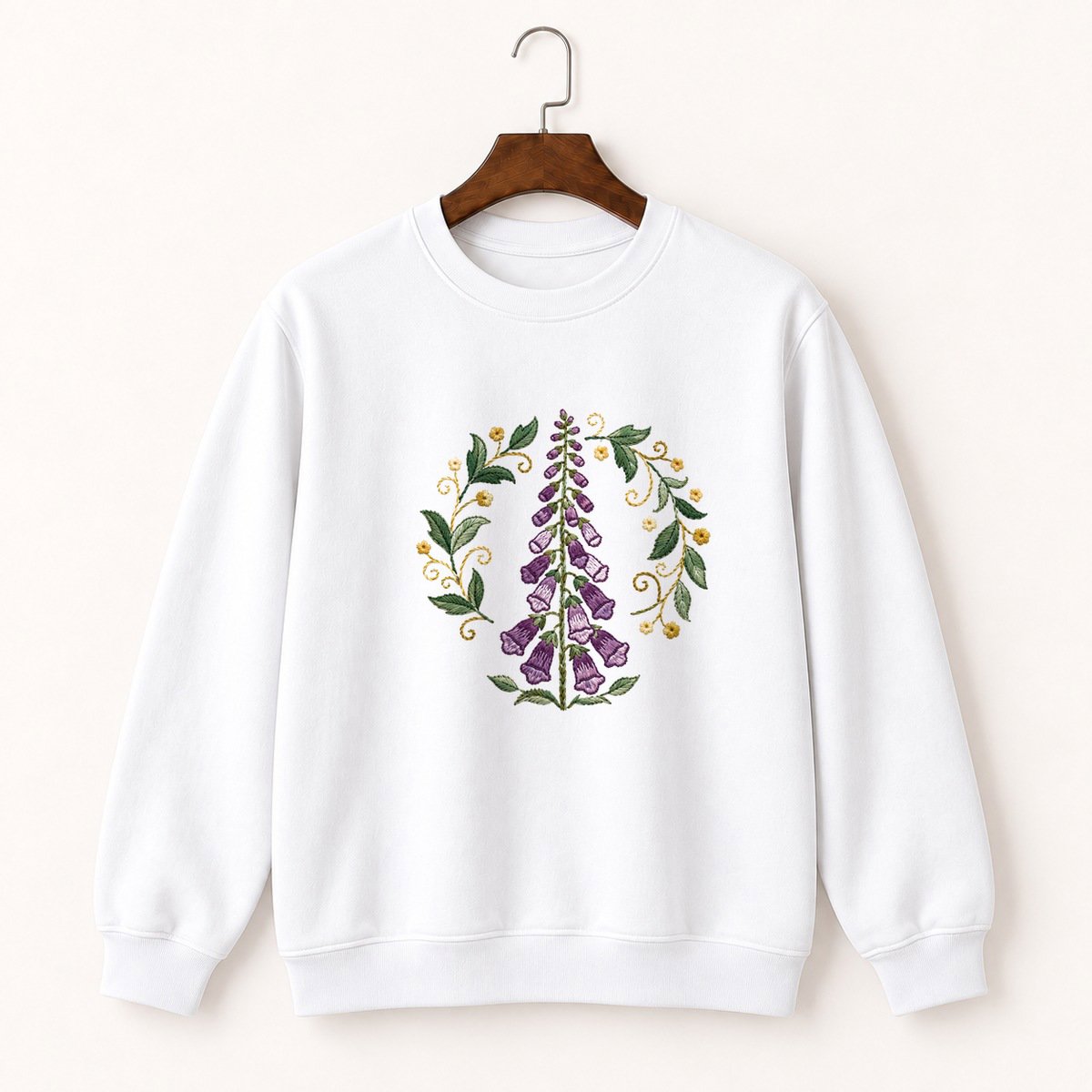 Foxglove Flower Crewneck Sweatshirt 5