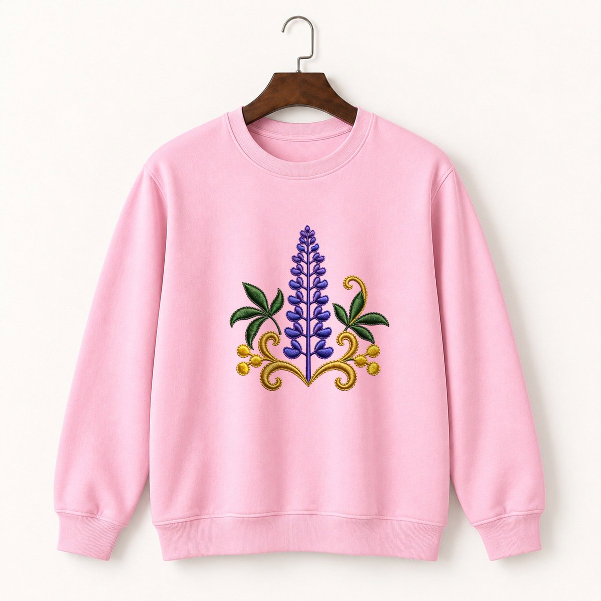 Lupine Wildflower Crewneck Sweatshirt 4