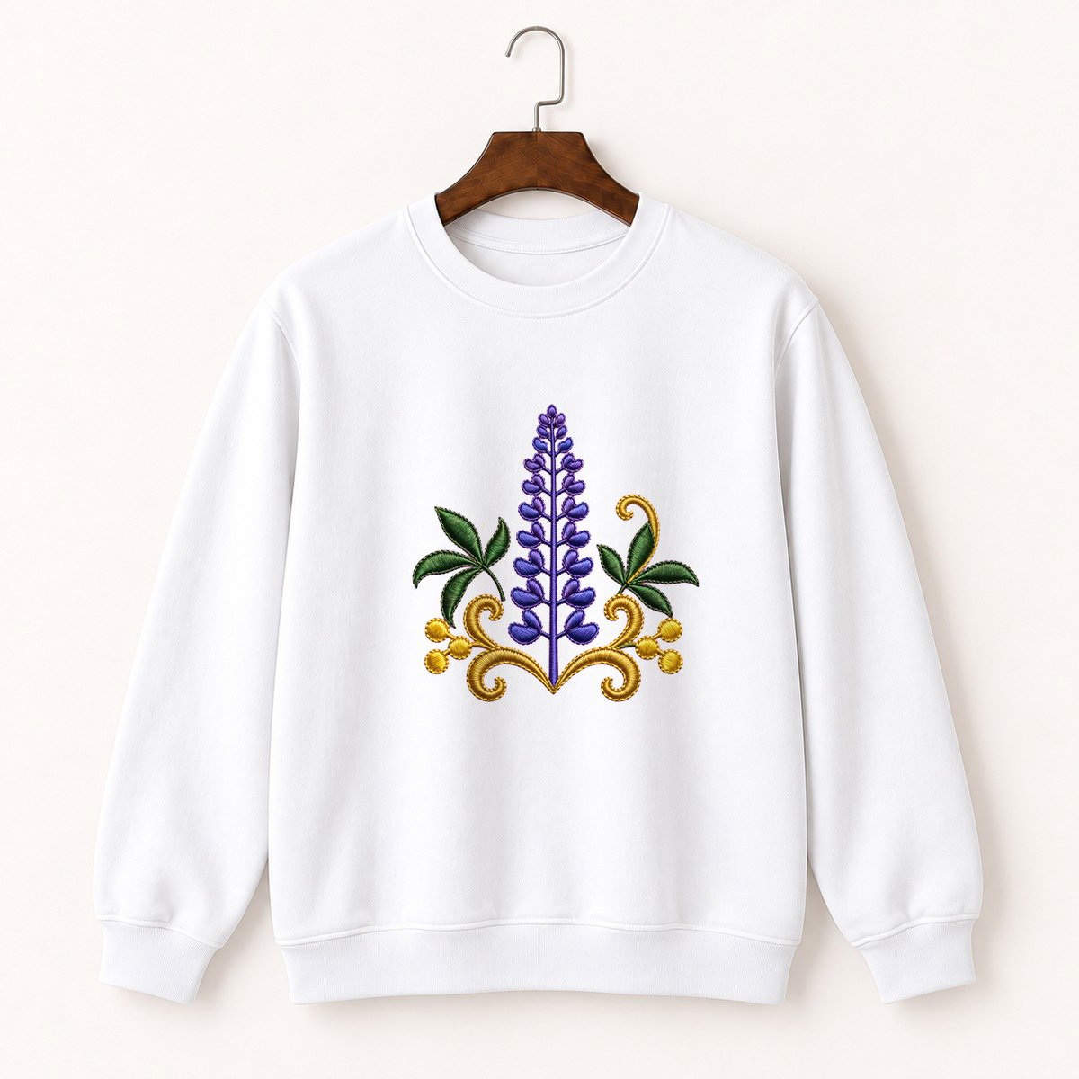 Lupine Wildflower Crewneck Sweatshirt 5