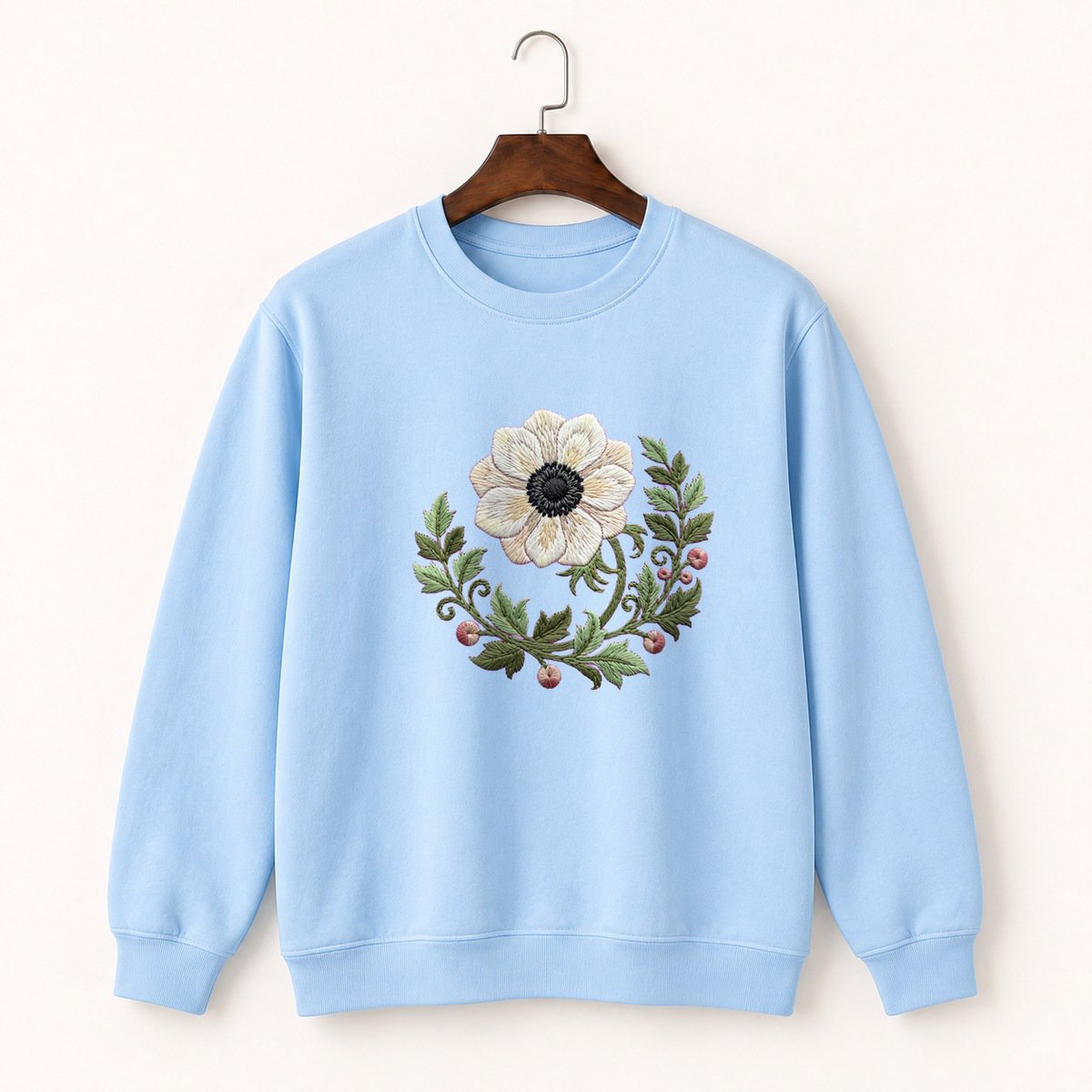 Anemone Flower Crewneck Sweatshirt 1