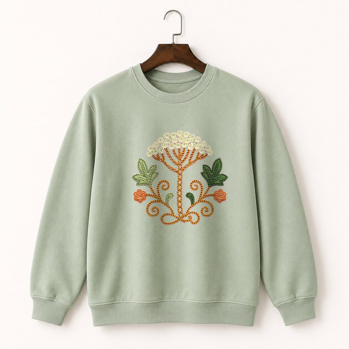 Yarrow Flower Crewneck Sweatshirt 2