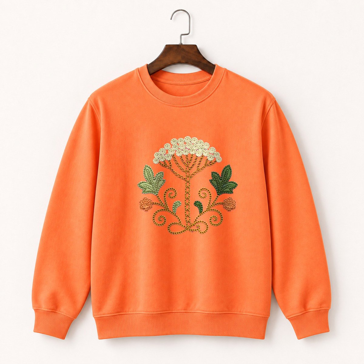 Yarrow Flower Crewneck Sweatshirt 3