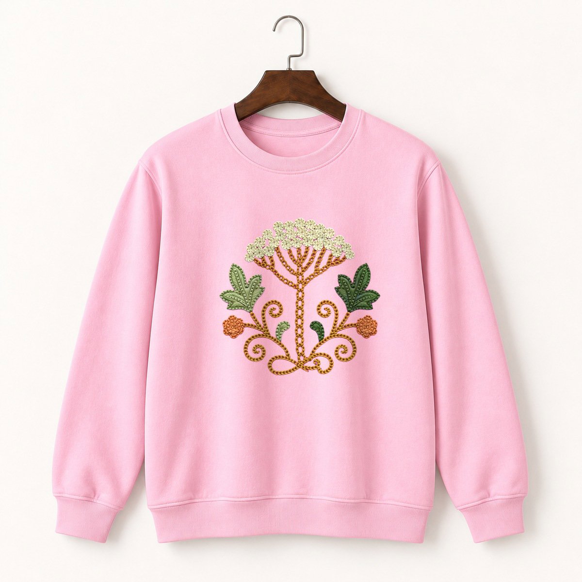 Yarrow Flower Crewneck Sweatshirt 4
